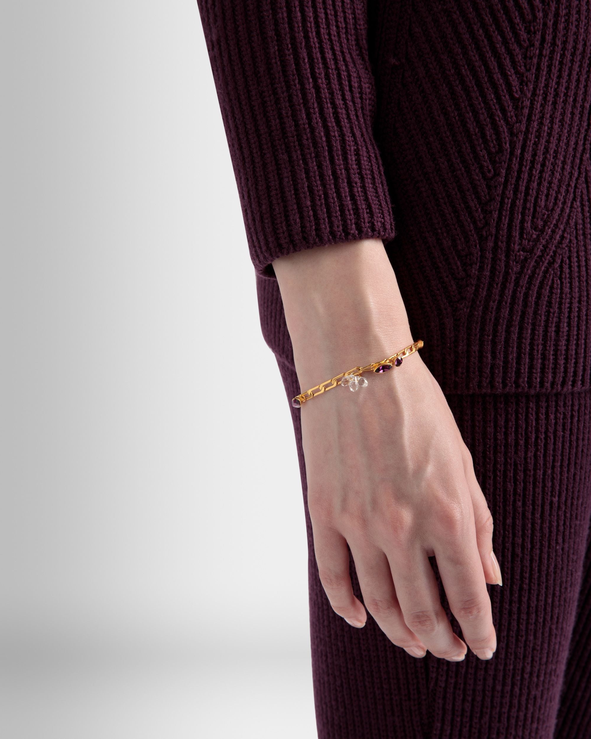 Bally Global - Bracelet Soir En Or Martelé - Or