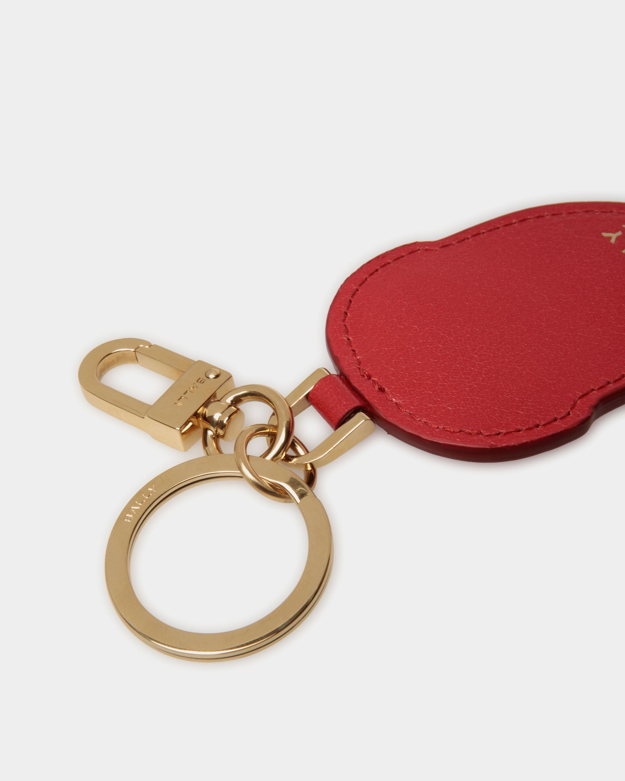 Bally Global - Unda Keychain In Red Leather - Red
