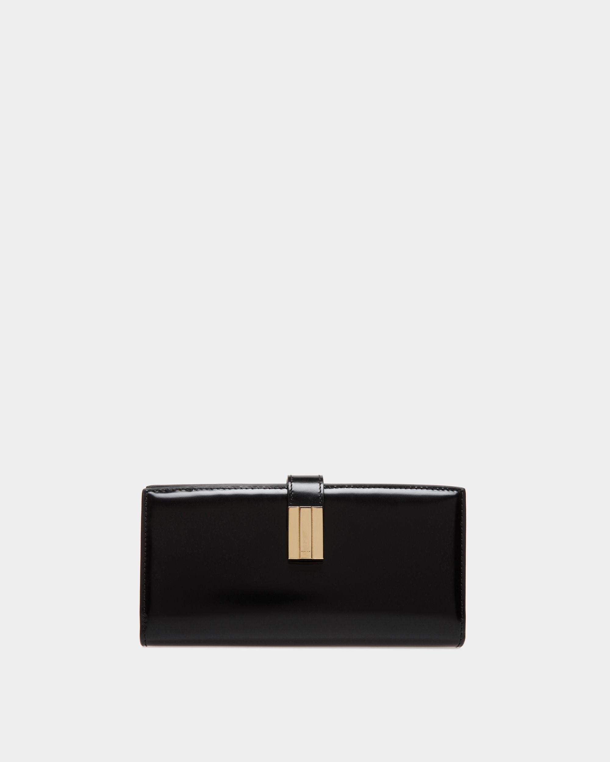 Bally Global - Cartera Continental Ollam De Piel Negra - Black