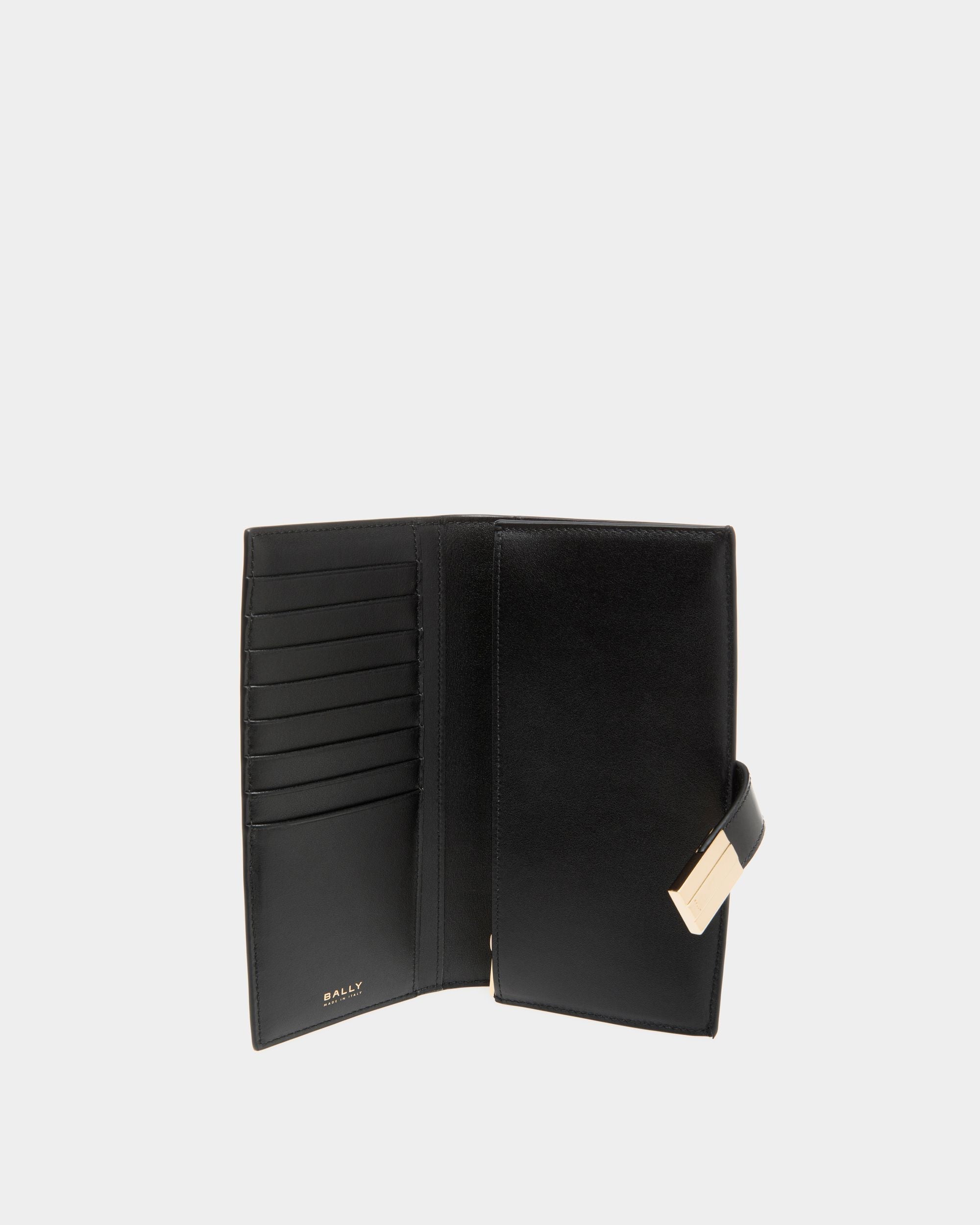 Bally Global - Cartera Continental Ollam De Piel Negra - Black