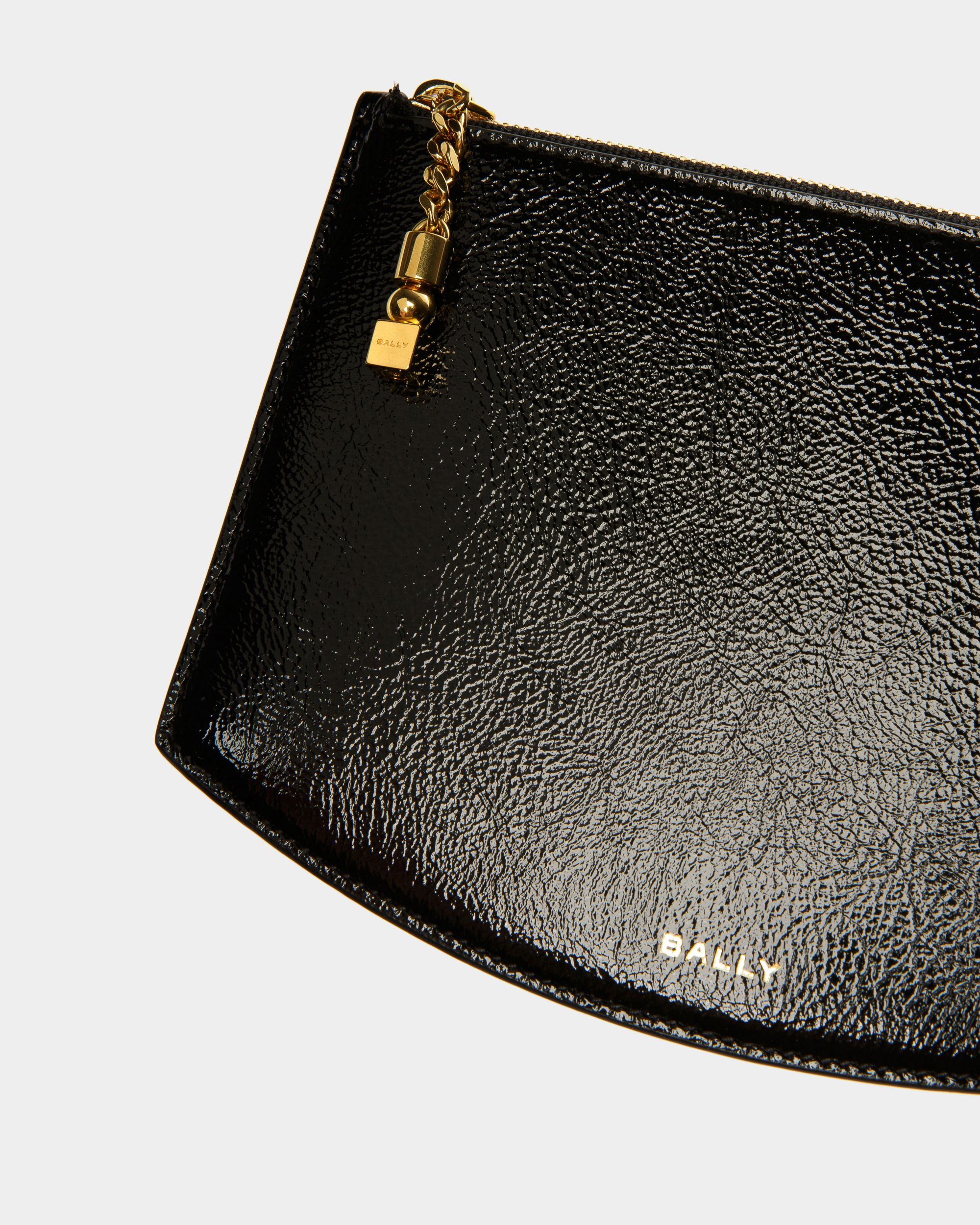 Bally Global - Pouch Block De Piel Negra - Negro