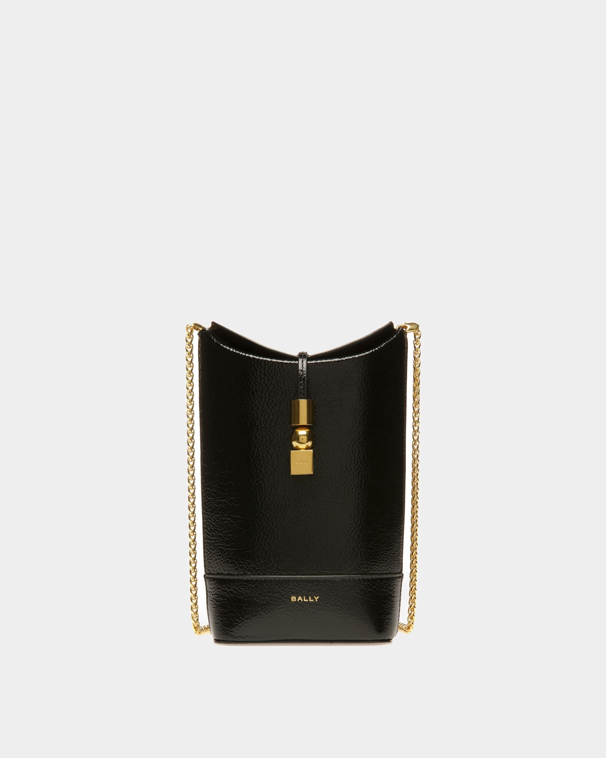 Bally Global - Minibolso Block De Piel Negra - Negro