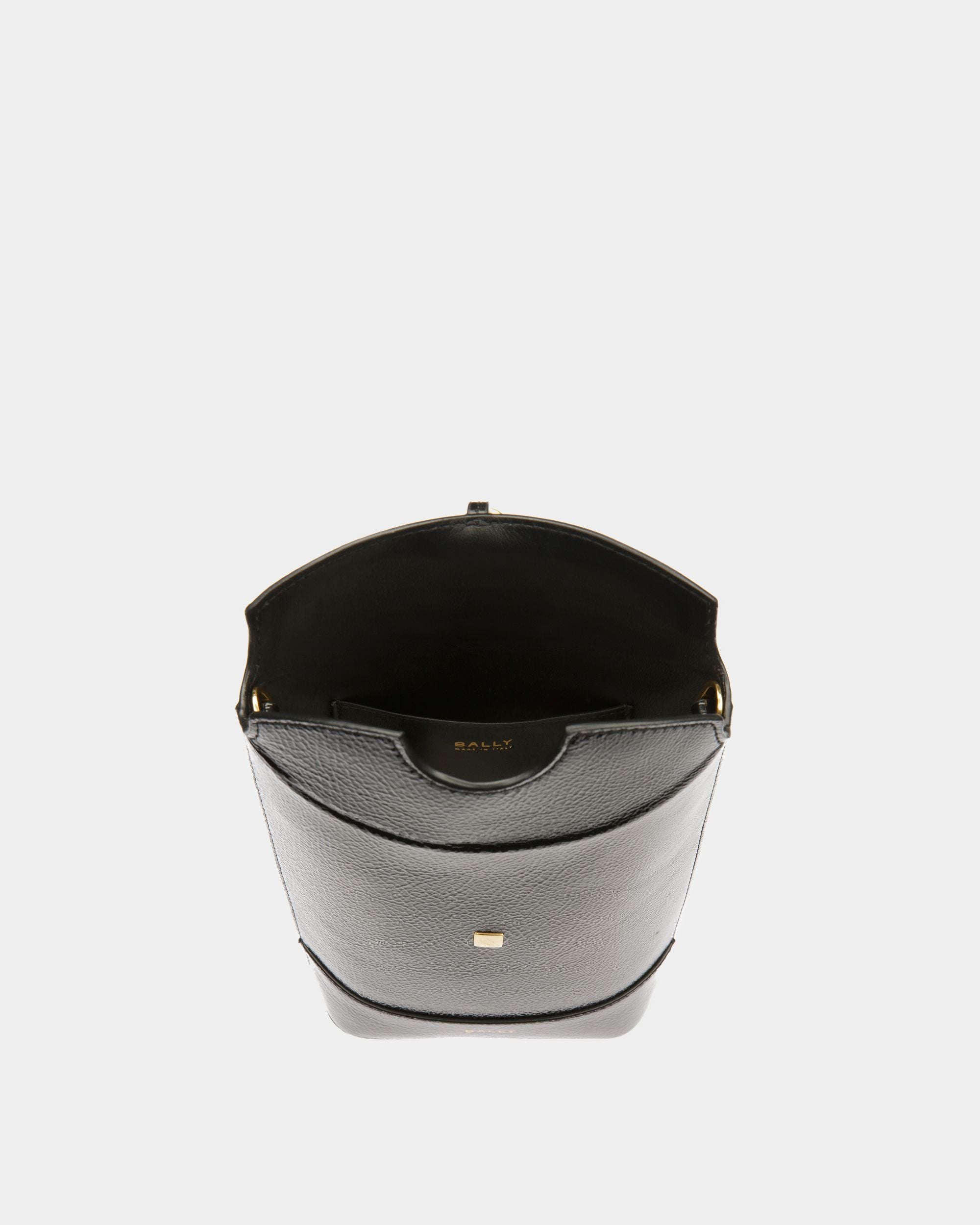 Bally Global - Minibolso Block De Piel Negra - Negro