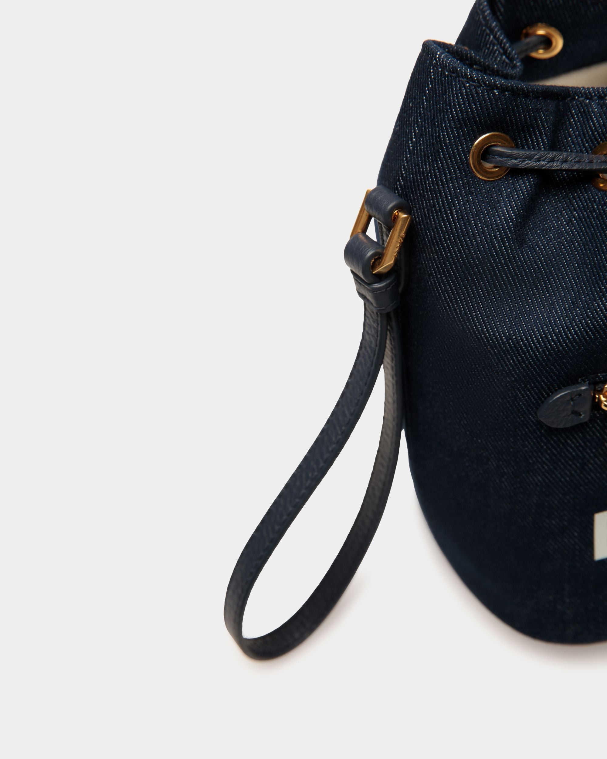 Bally Global - Mini Bucket Bag in Blue Denim - Blue