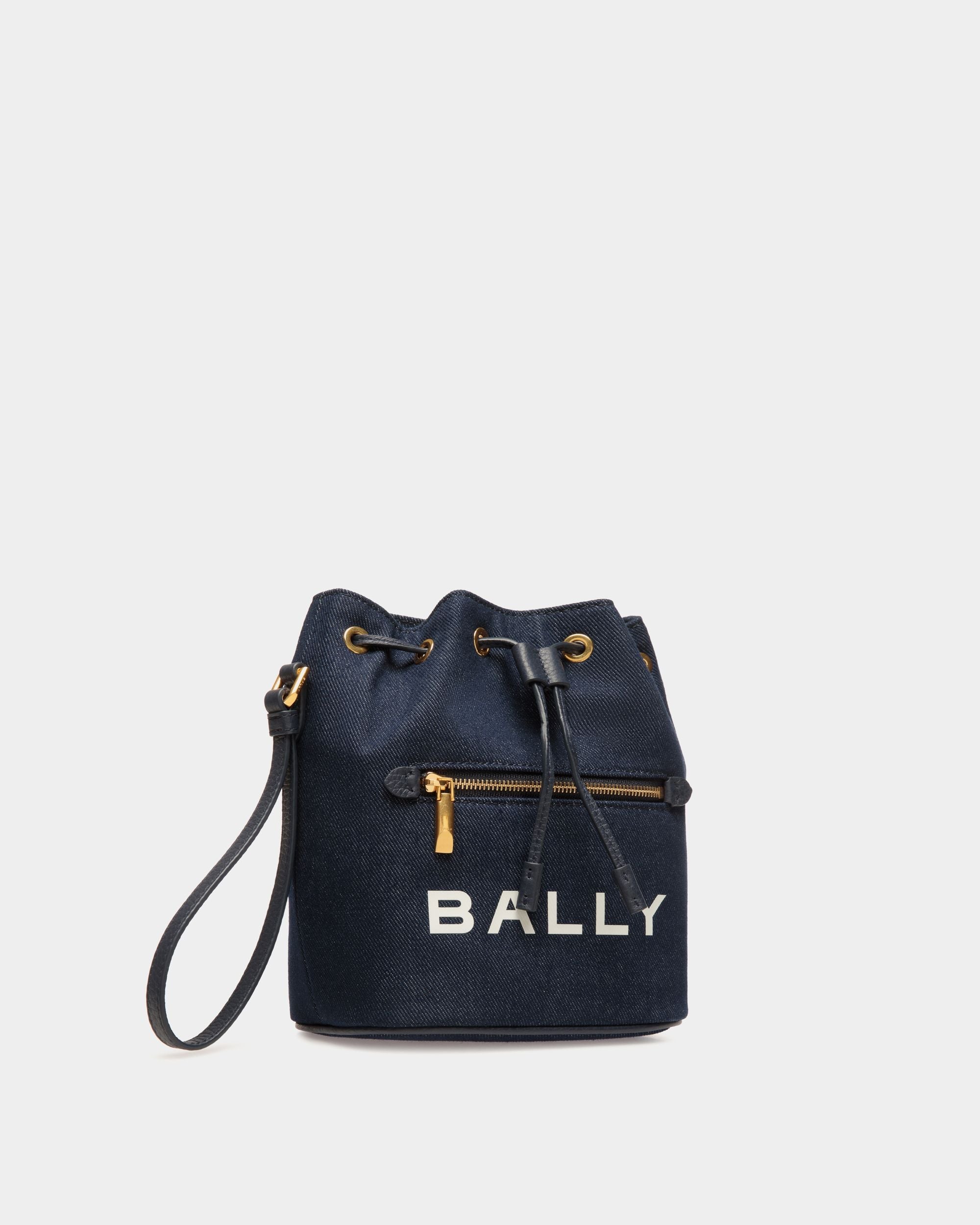 Bally Global - Mini Bucket Bag in Blue Denim - Blue