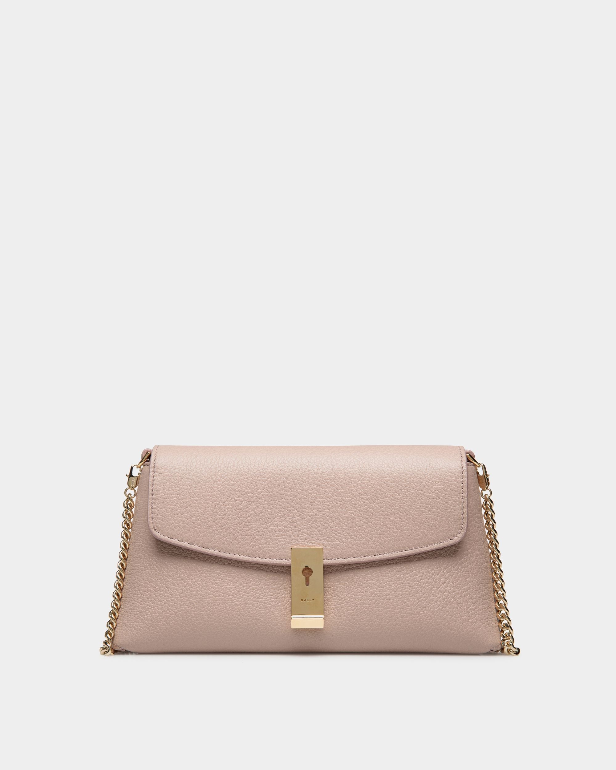 Bally Global - Minibolso Multiusos Lock Me De Piel Granulada Light Beige - Beige