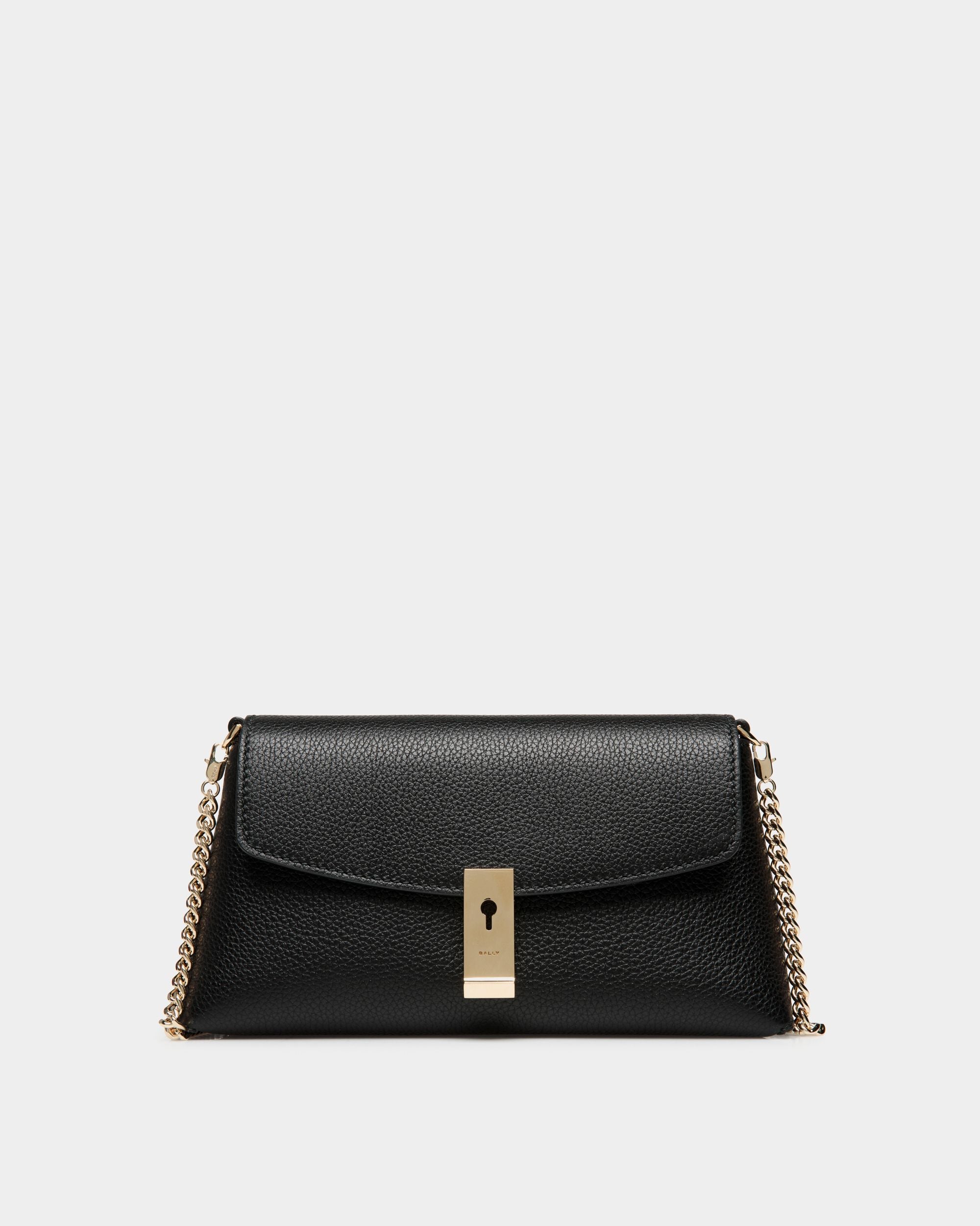 Bally Global - Minibolso Multiusos Lock Me De Piel Granulada Negra - Negro