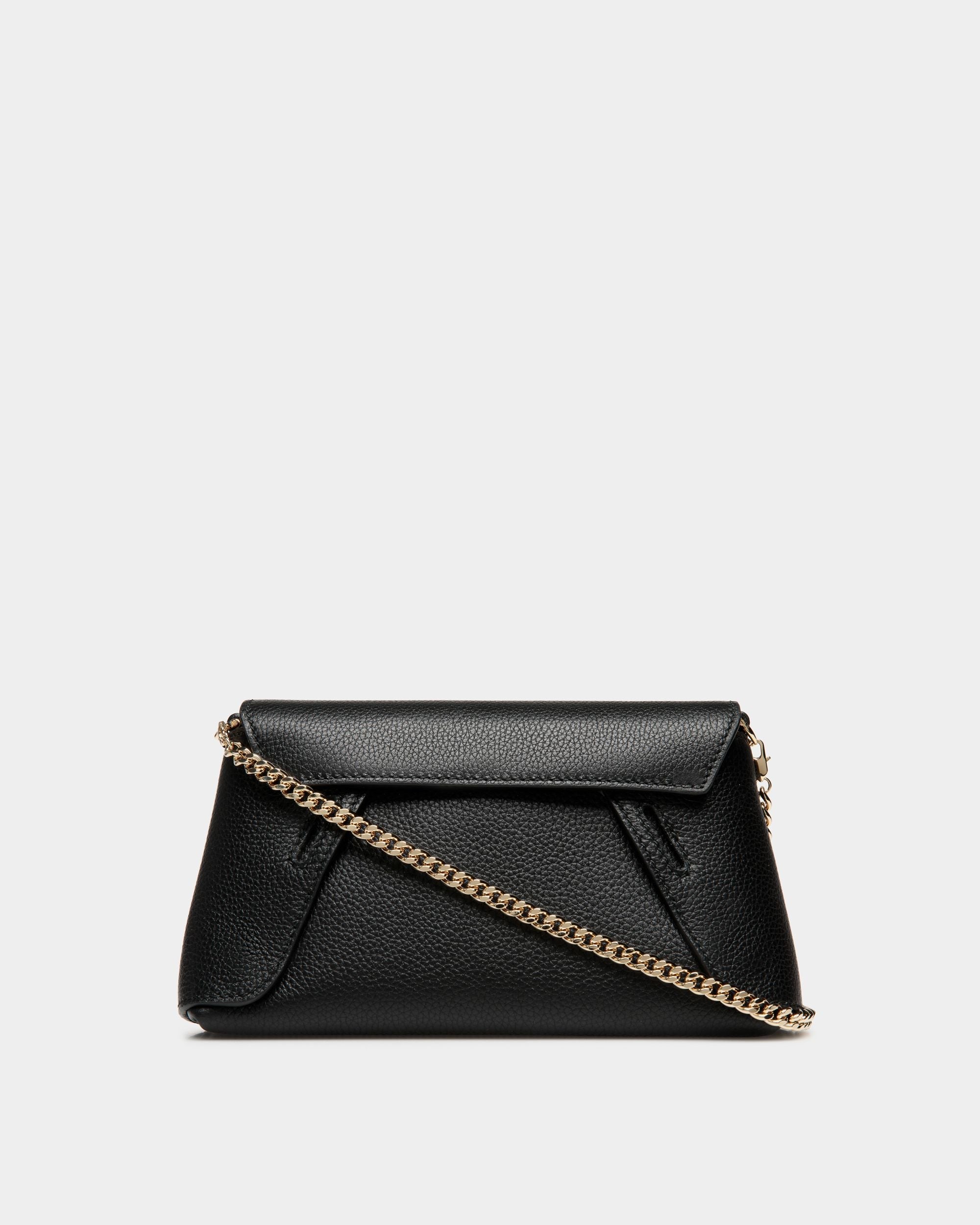 Bally Global - Minibolso Multiusos Lock Me De Piel Granulada Negra - Negro