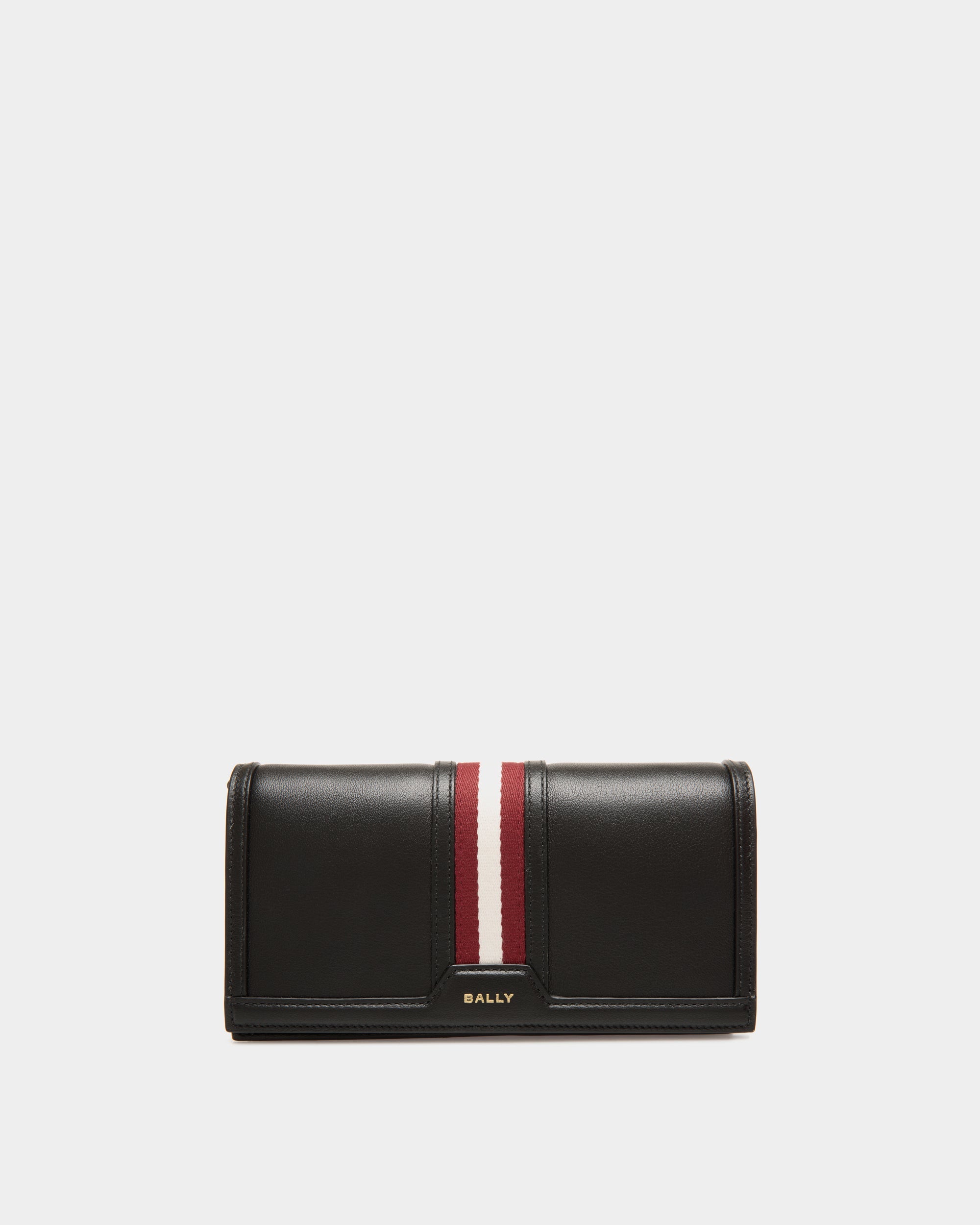 Bally Global - Code Phone Wallet in Black Leather - Negro