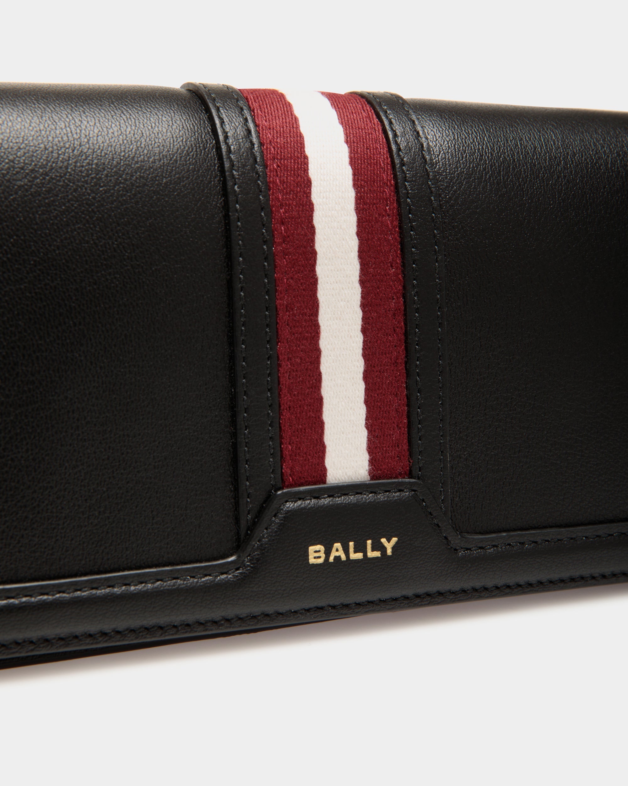 Bally Global - Code Phone Wallet in Black Leather - Negro