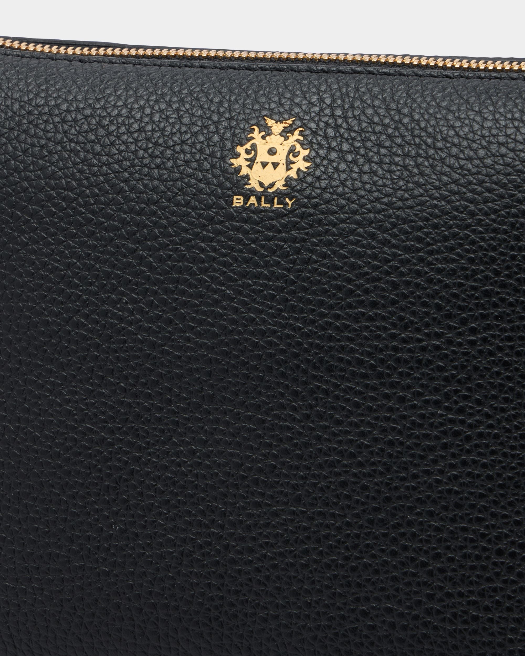 Bally Global - Hera Pouch in Black Grained Leather - Black