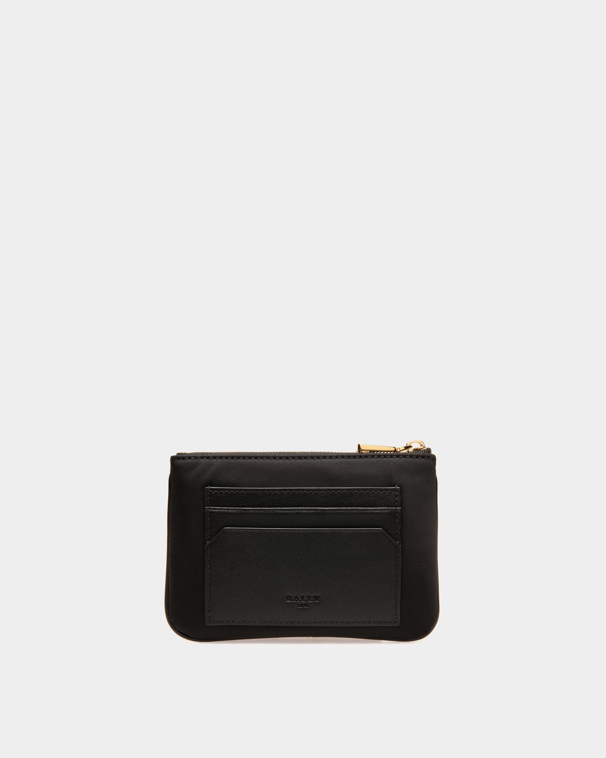 Bally Global - Evod Cartera En Nailon Reciclado Y Piel De Color Negro - Negro