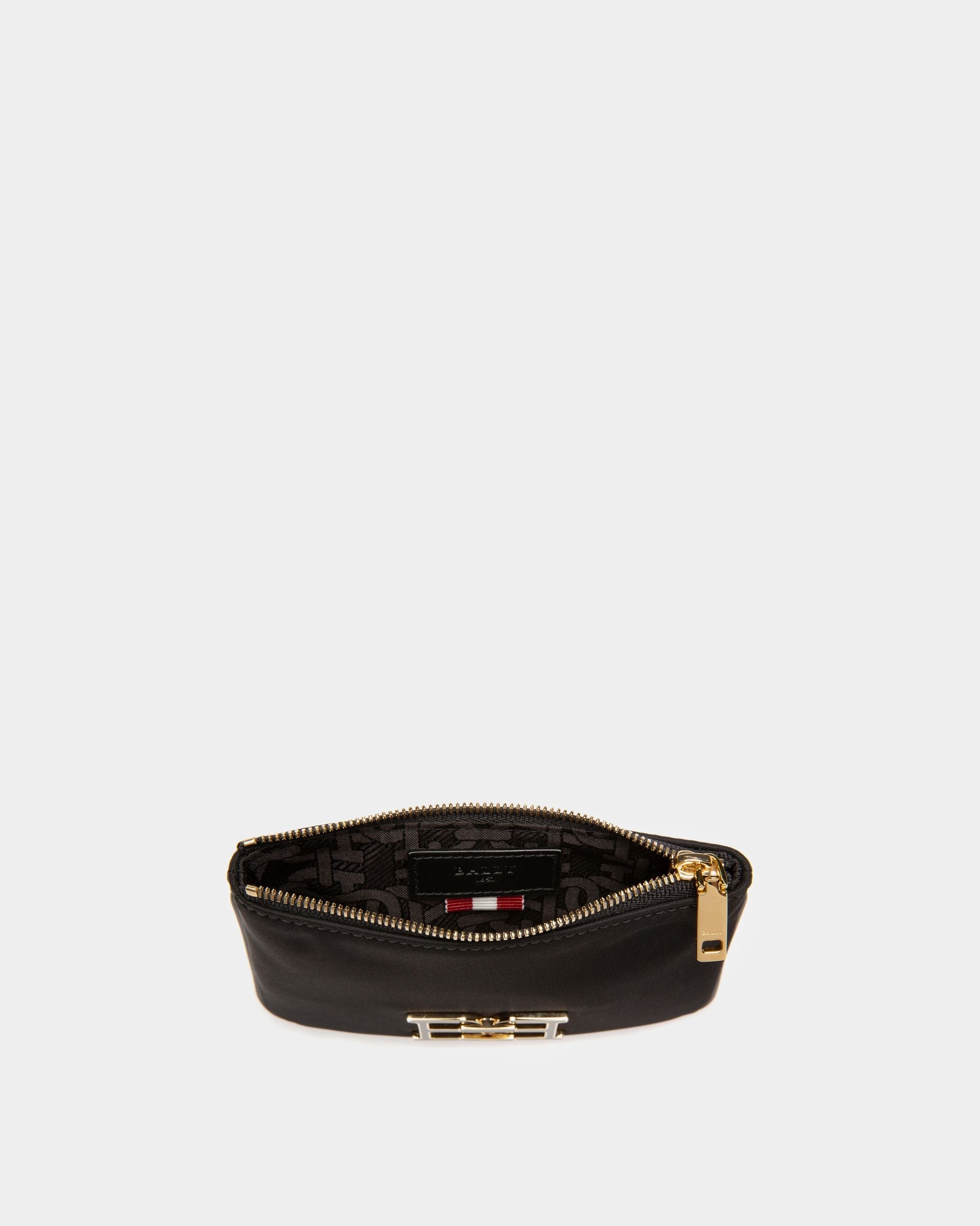 Bally Global - Evod Cartera En Nailon Reciclado Y Piel De Color Negro - Negro