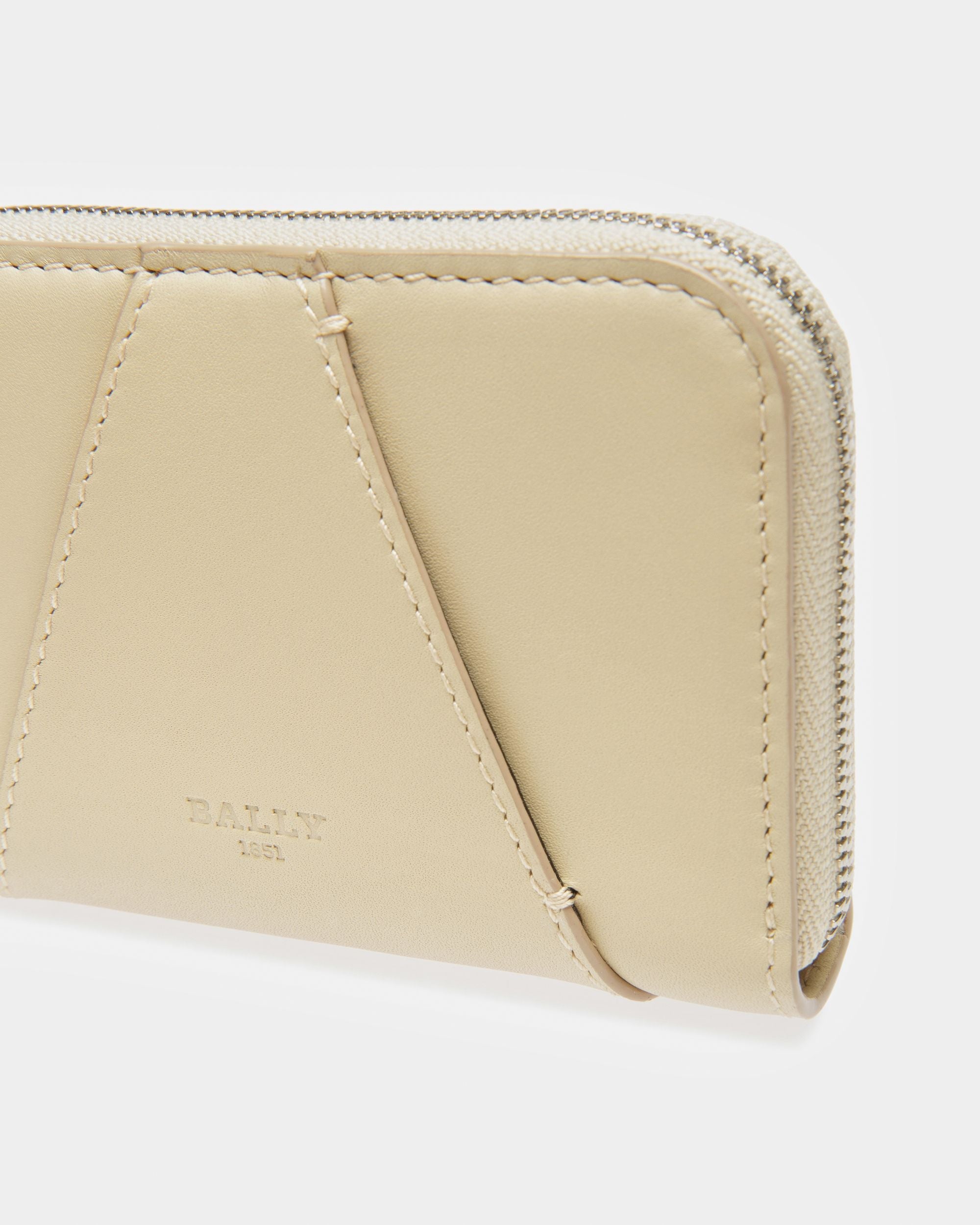 Bally Global - Angye Cartera De Piel Color Fósil - Beige
