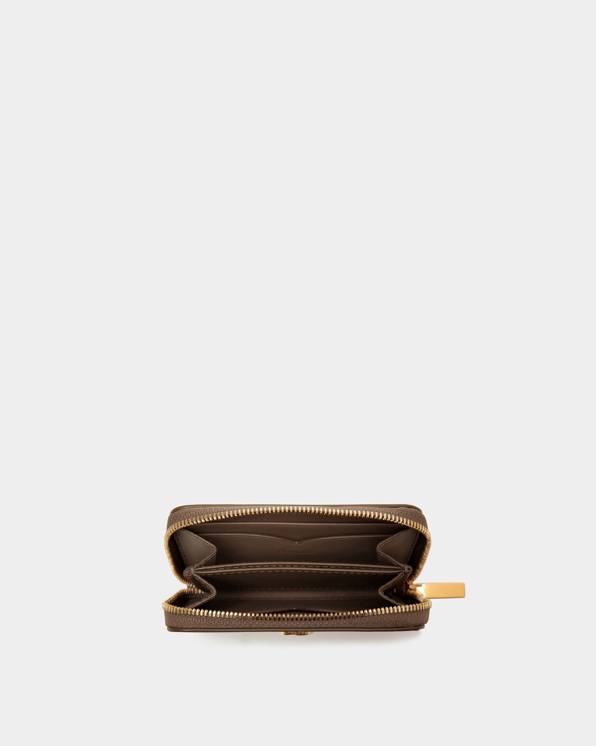 Bally Global - Monedero Con Tarjetero Emblem De Piel Beige - Beige