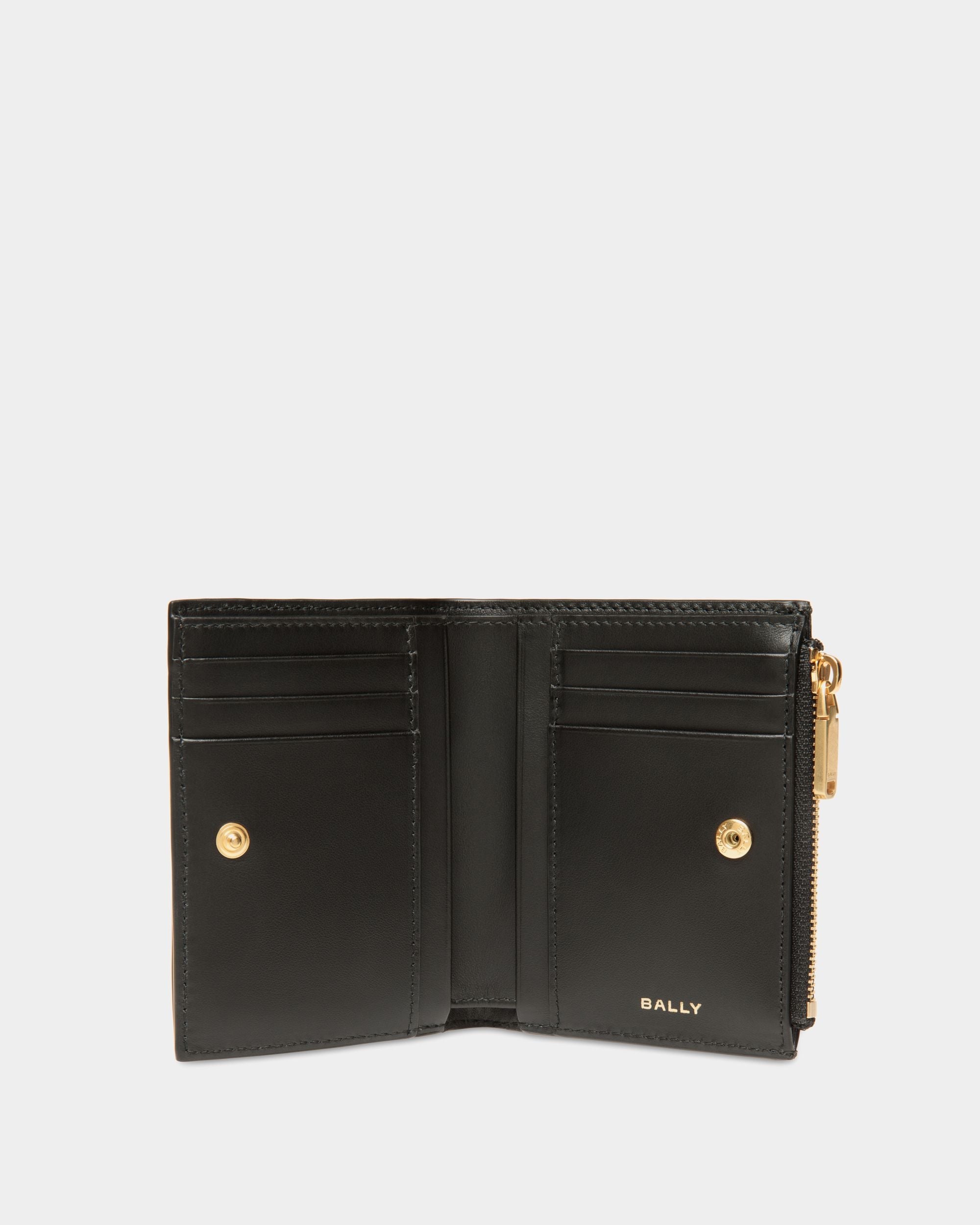 Bally Global - Code Wallet in Black Leather - Black