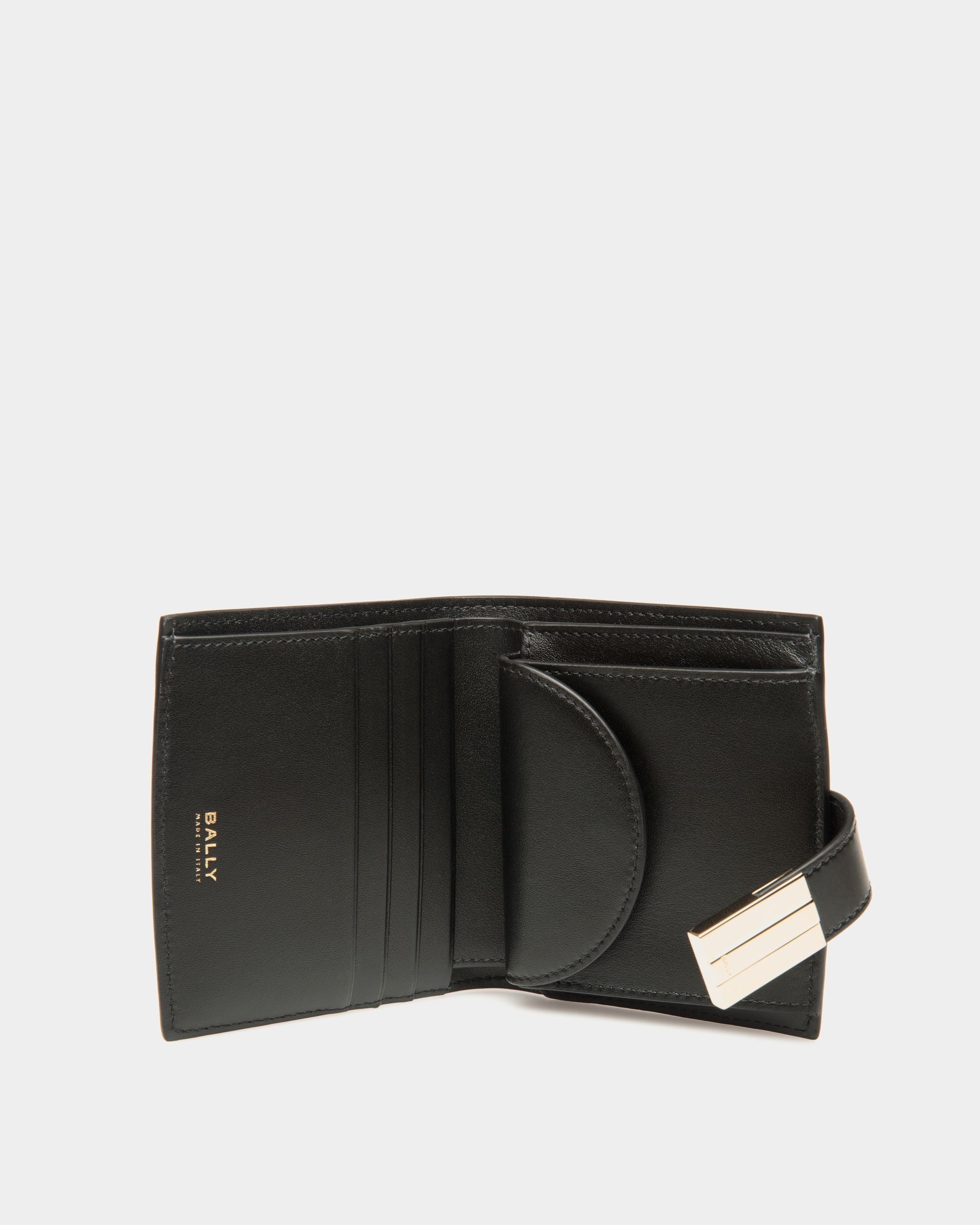Bally Global - Cartera Ollam De Piel Cepillada Negra - Negro