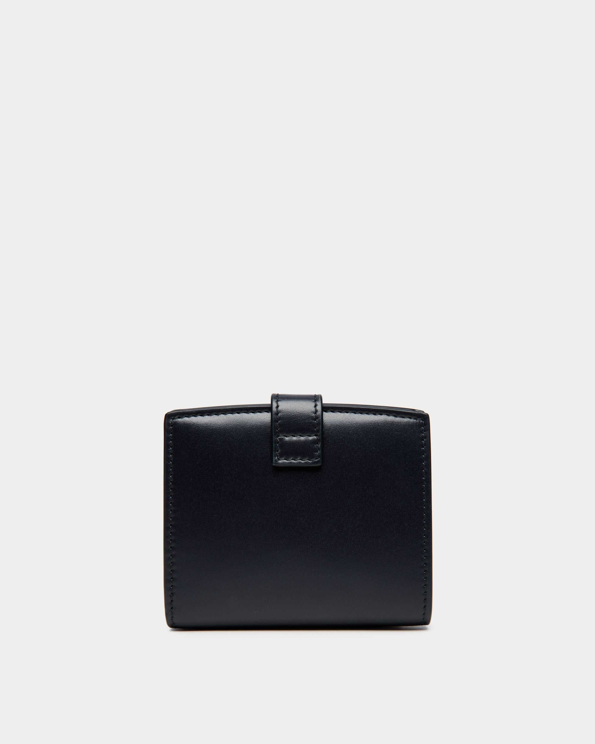 Bally Global - Cartera Ollam De Piel Navy Blue - Azul