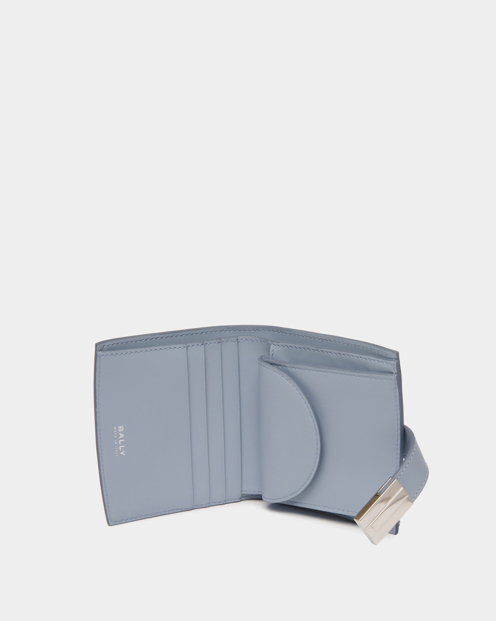 Bally Global - Cartera Ollam De Piel Light Blue - Azul
