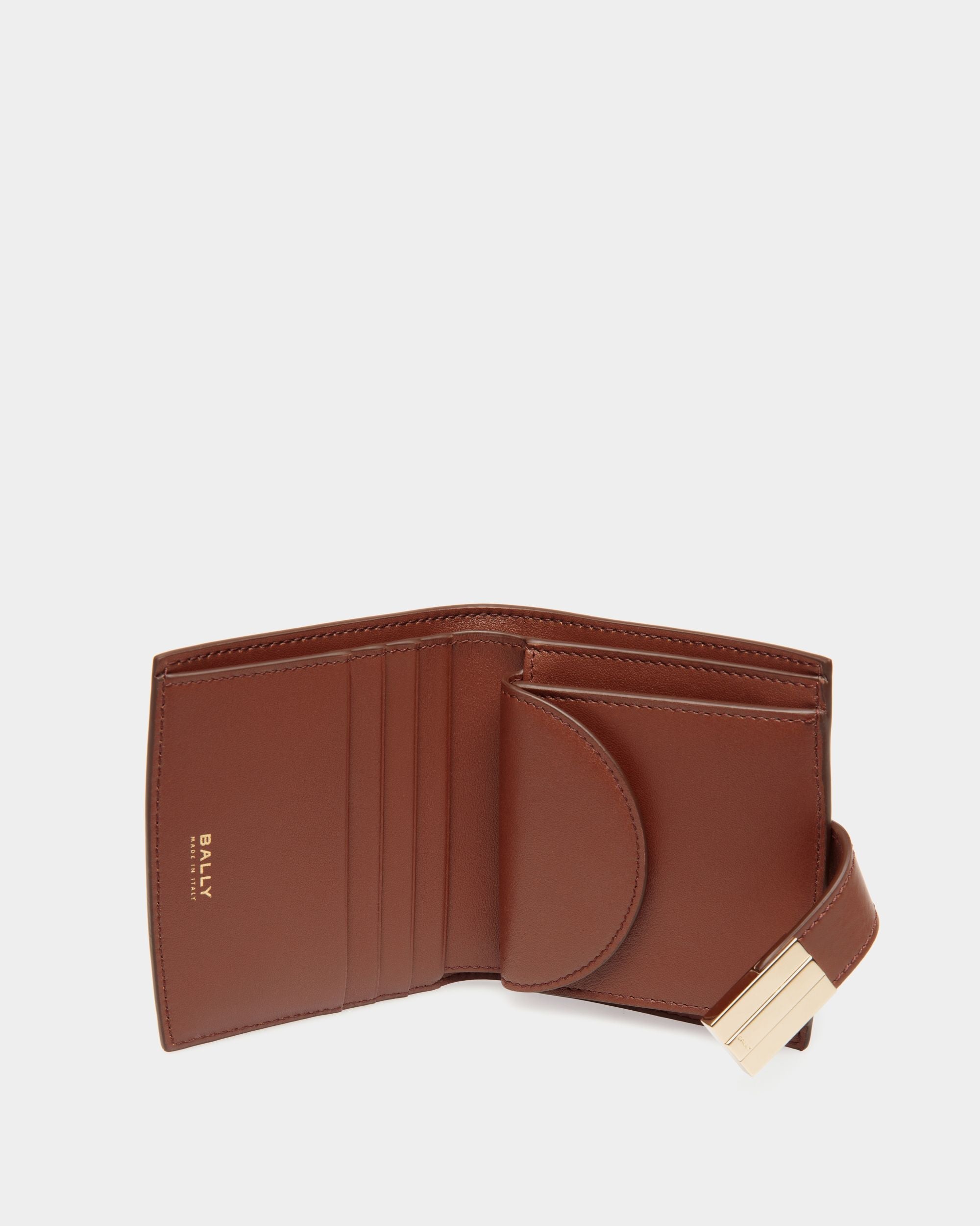 Bally Global - Cartera Ollam De Piel Marrón - Marrón
