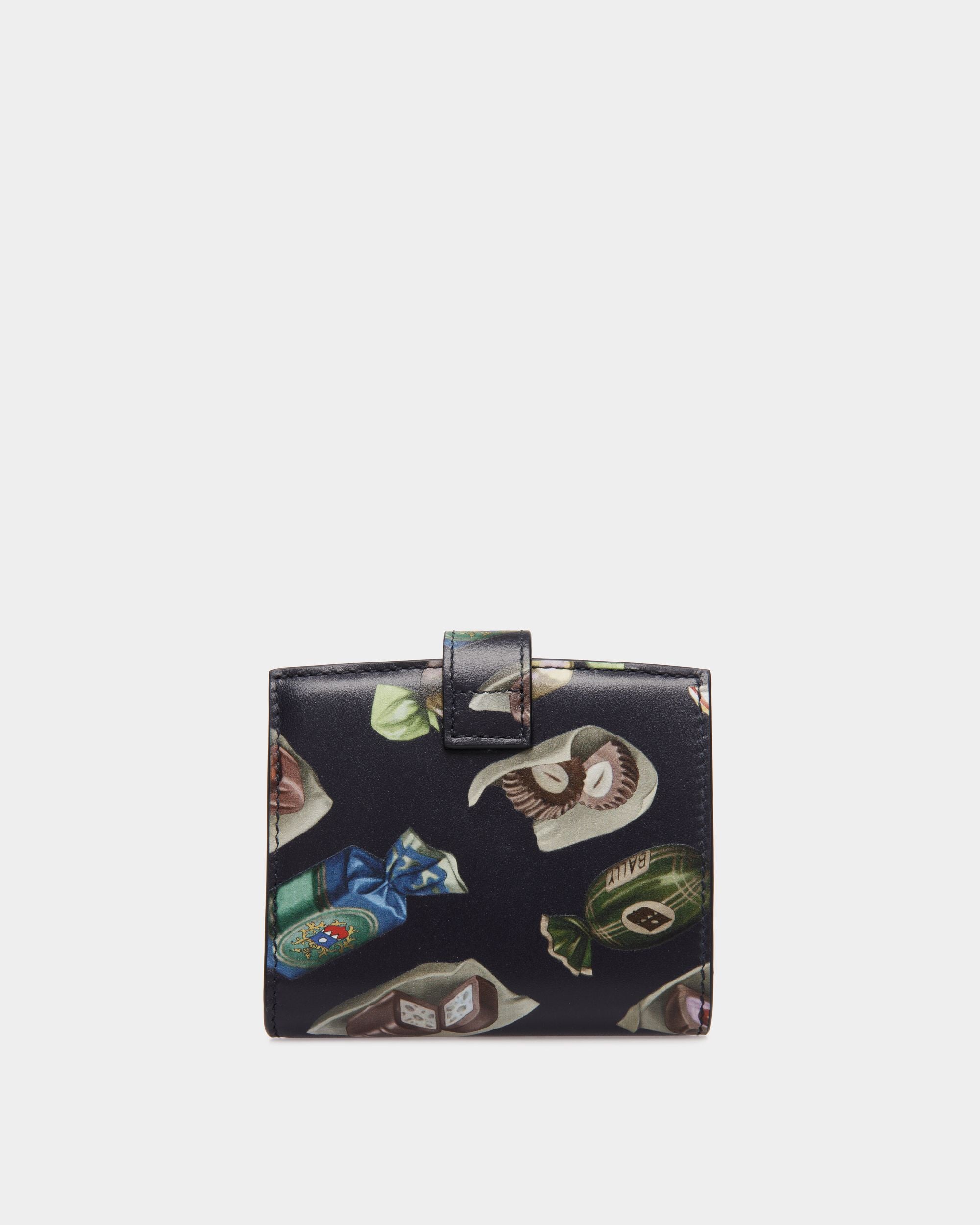 Bally Global - Ollam Wallet In Choco-Candy Print Leather - Blue