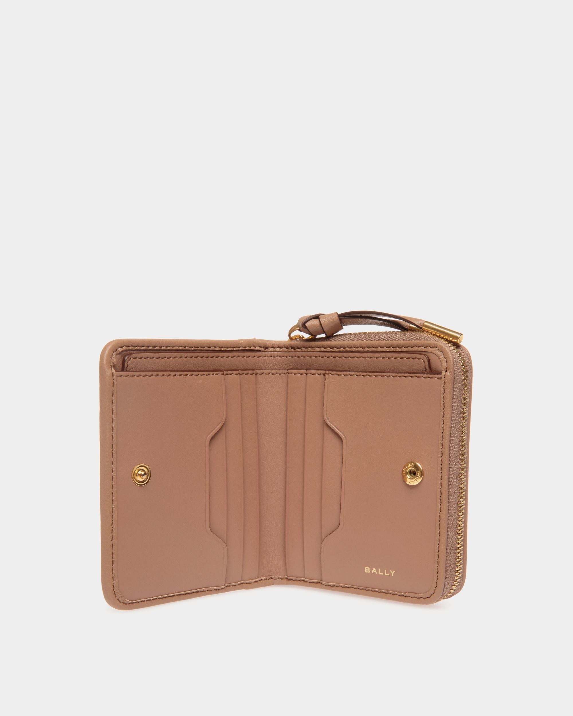 Bally Global - Portefeuille Bally Essential En Cuir Praline Beige - Beige