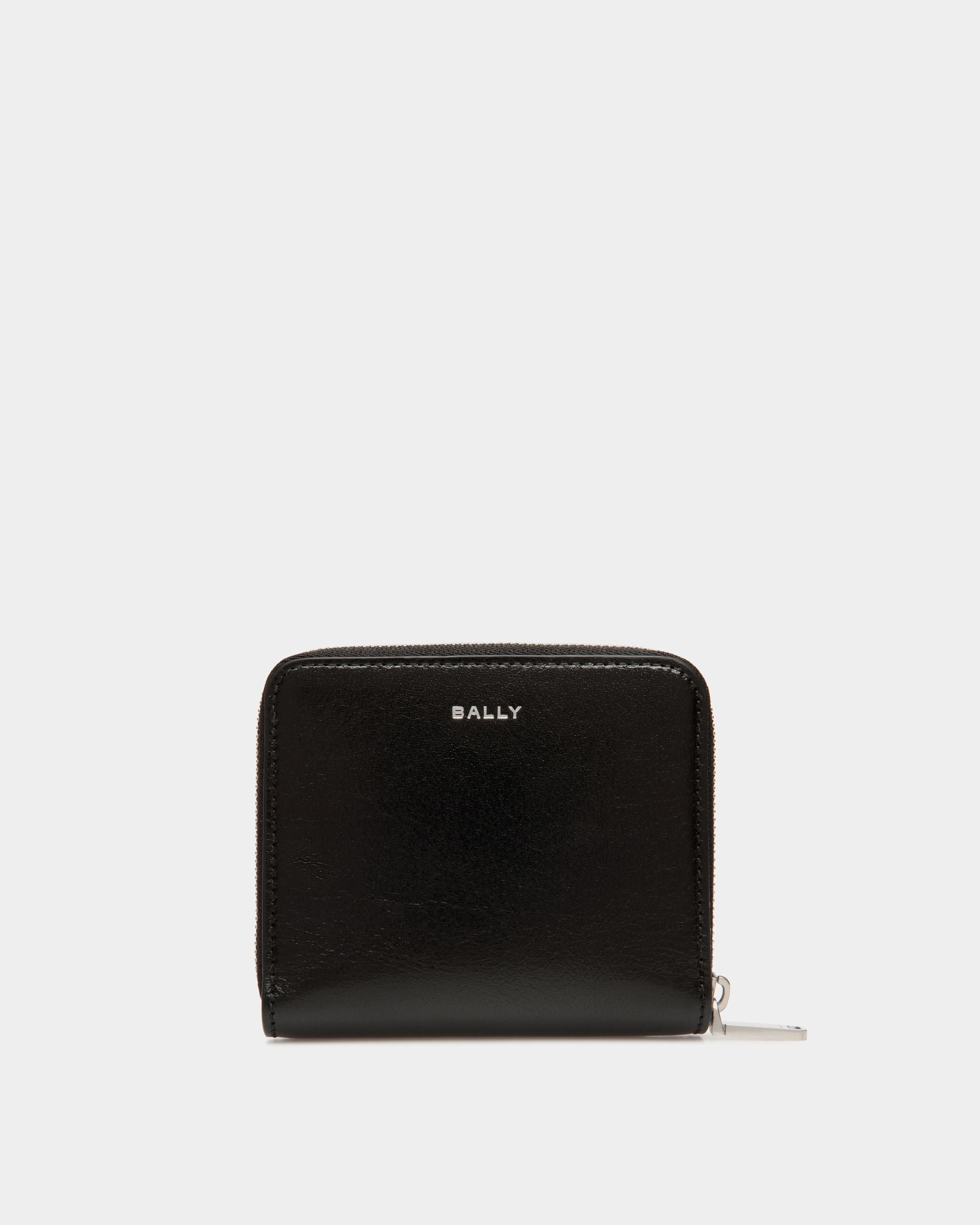 Bally Global - Cartera De Piel Negra Con Tachuelas Swissness - Negro