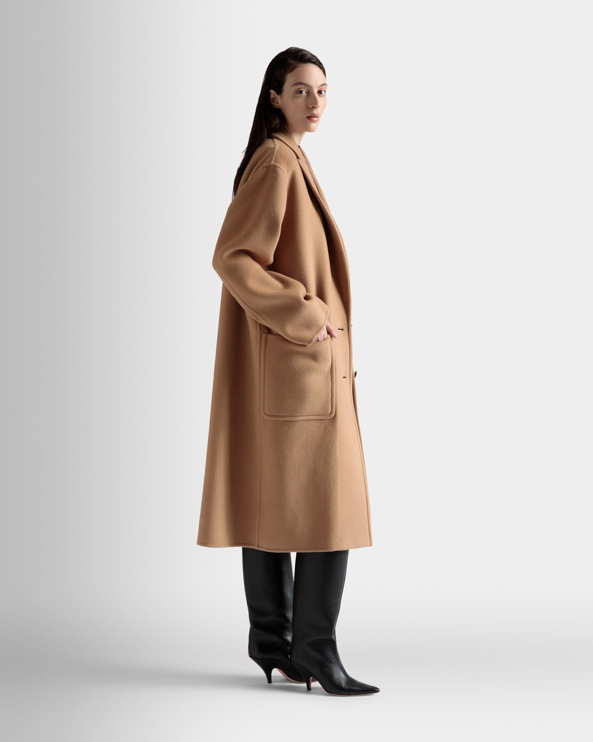 Bally Global - Abrigo De Botonadura Simple - Marrón