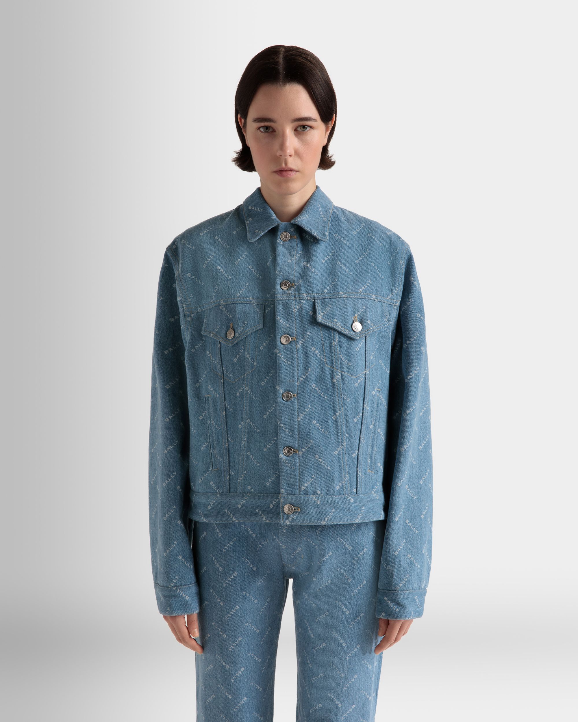 Bally Global - Denim Jacket in Light Blue Cotton - Blue