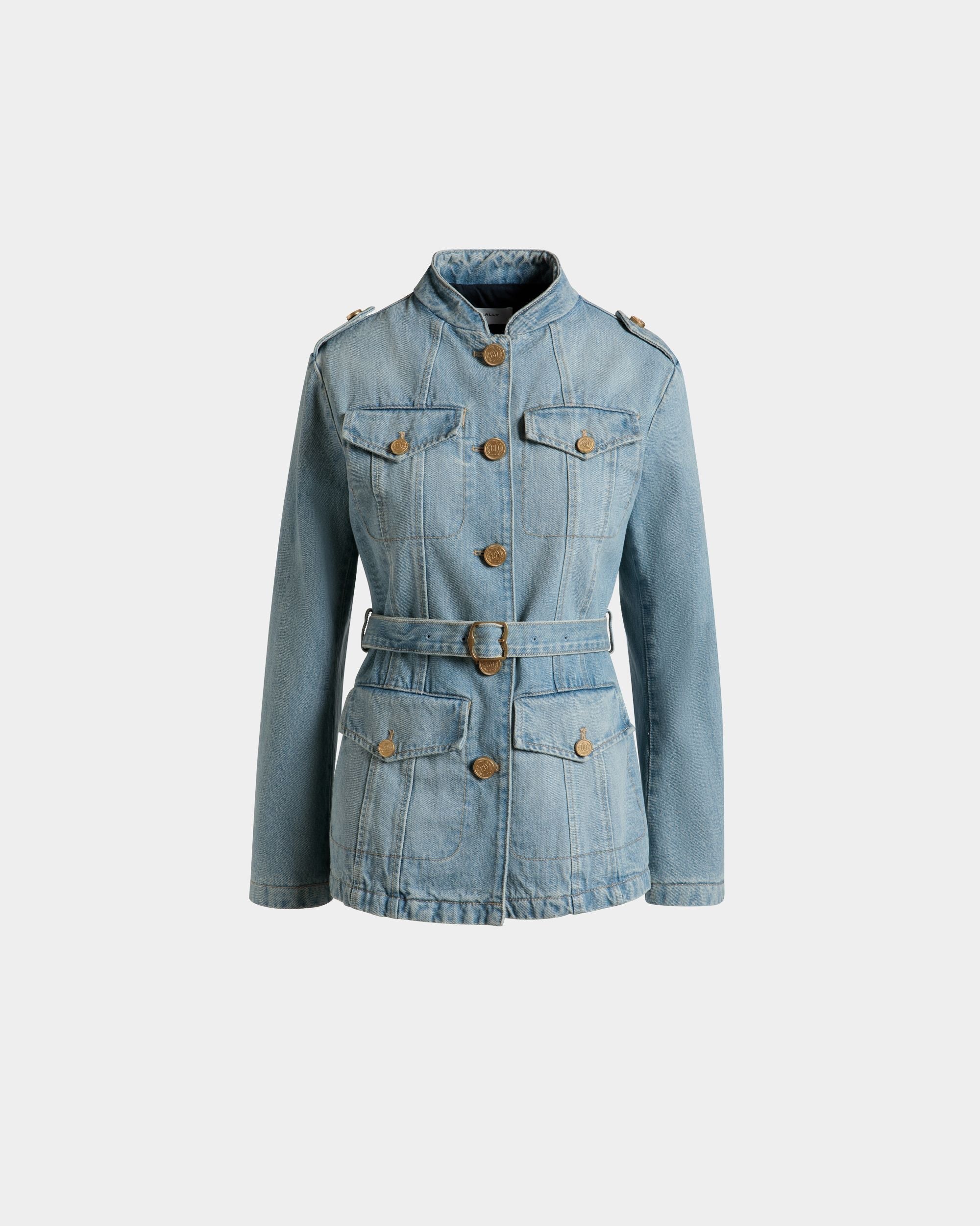 Bally Global - Denim Jacket in Light Blue Cotton - Blue