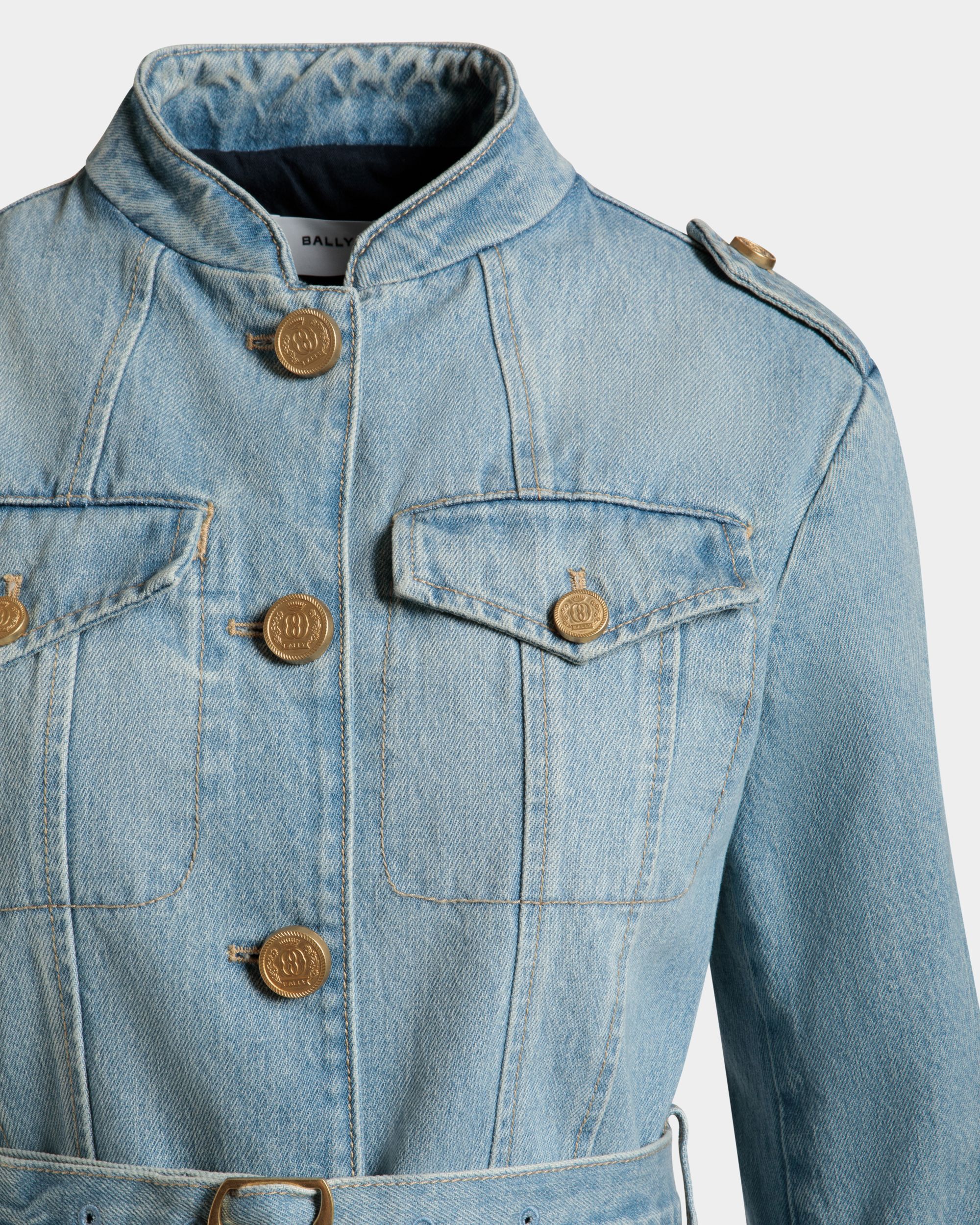 Bally Global - Denim Jacket in Light Blue Cotton - Blue