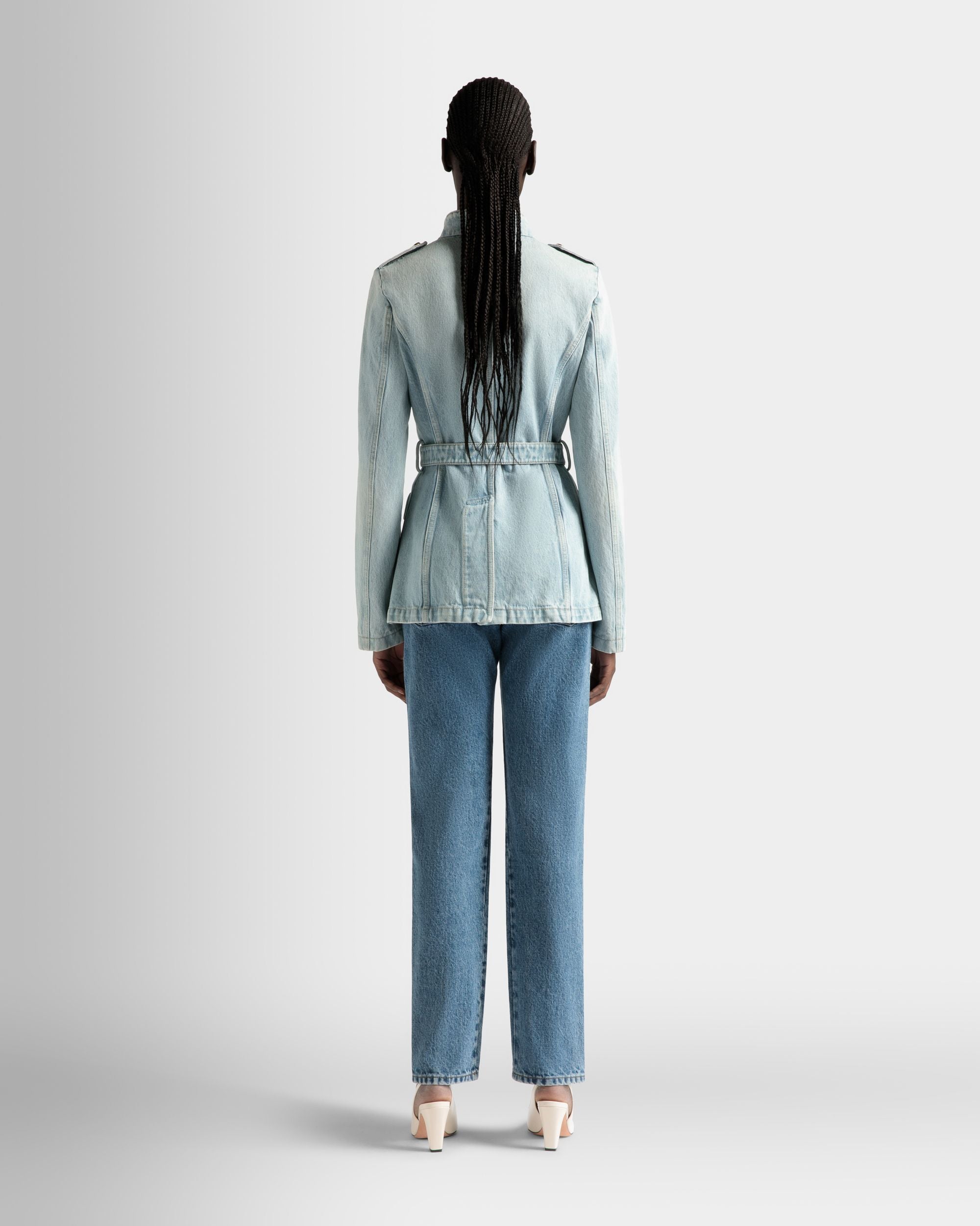 Bally Global - Denim Jacket in Light Blue Cotton - Blue