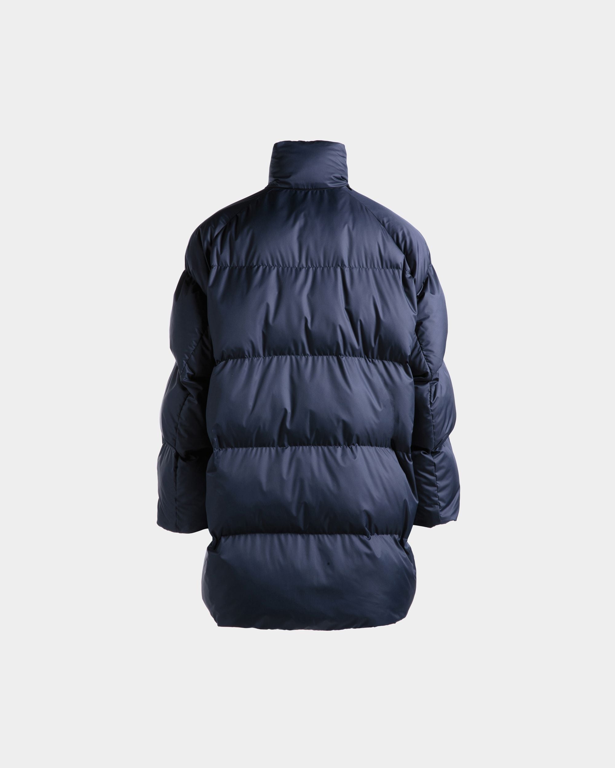 Bally Global - Puffer Coat In Navy Blue Nylon - Blue