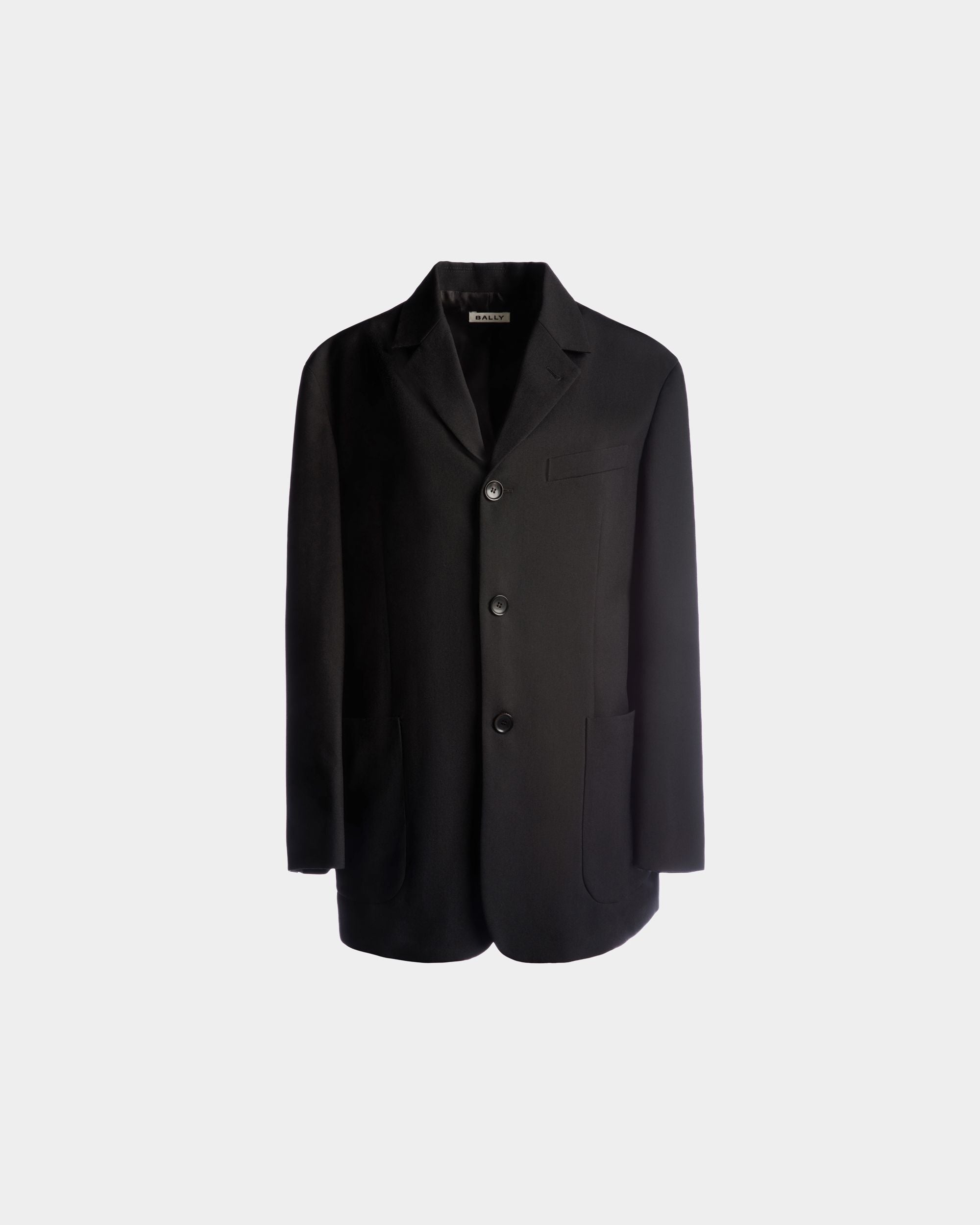 Bally Global - Single-breasted Jacket in Black Wool - Black