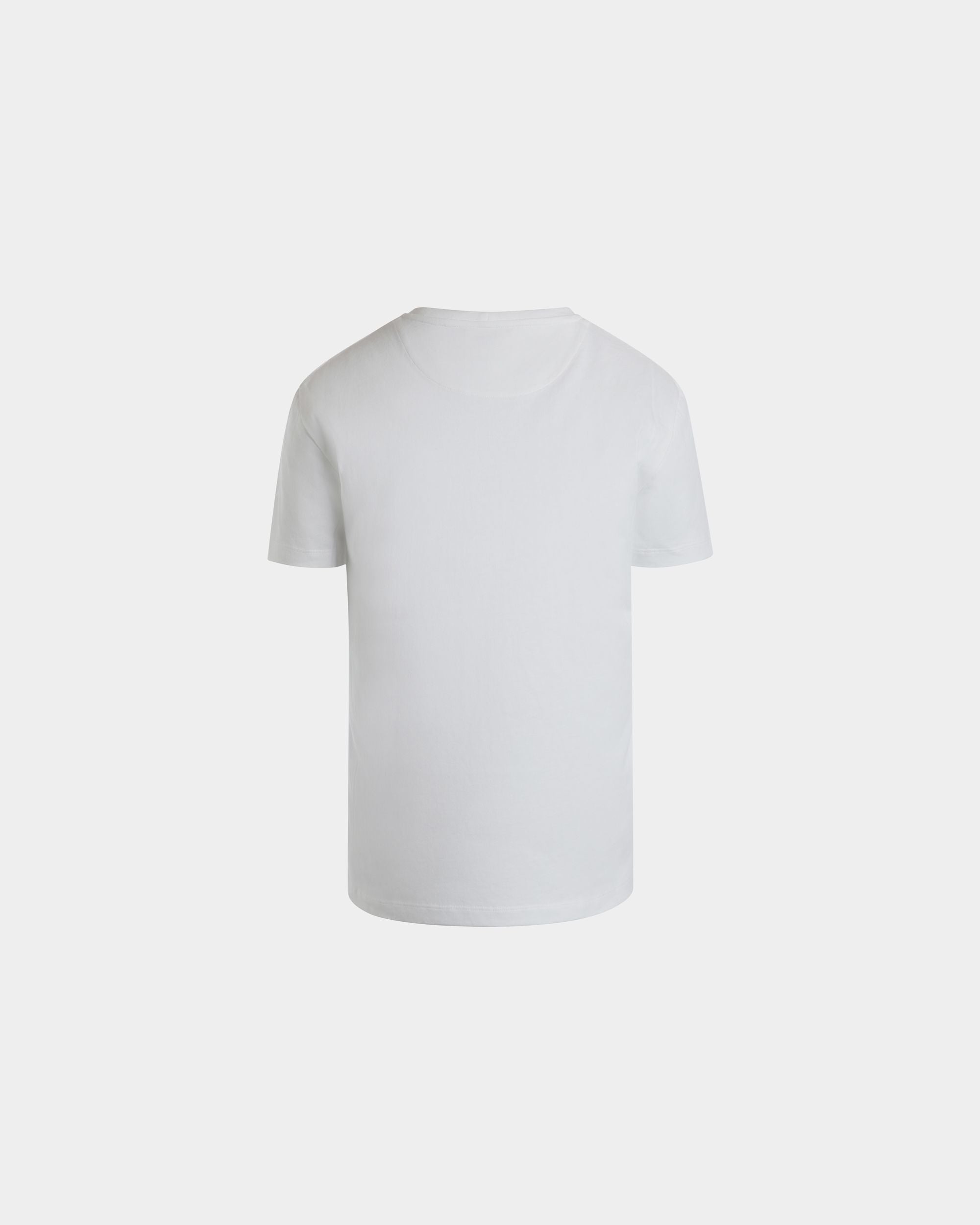 Bally Global - Camiseta De Punto De Algodón Blanco - Blanco