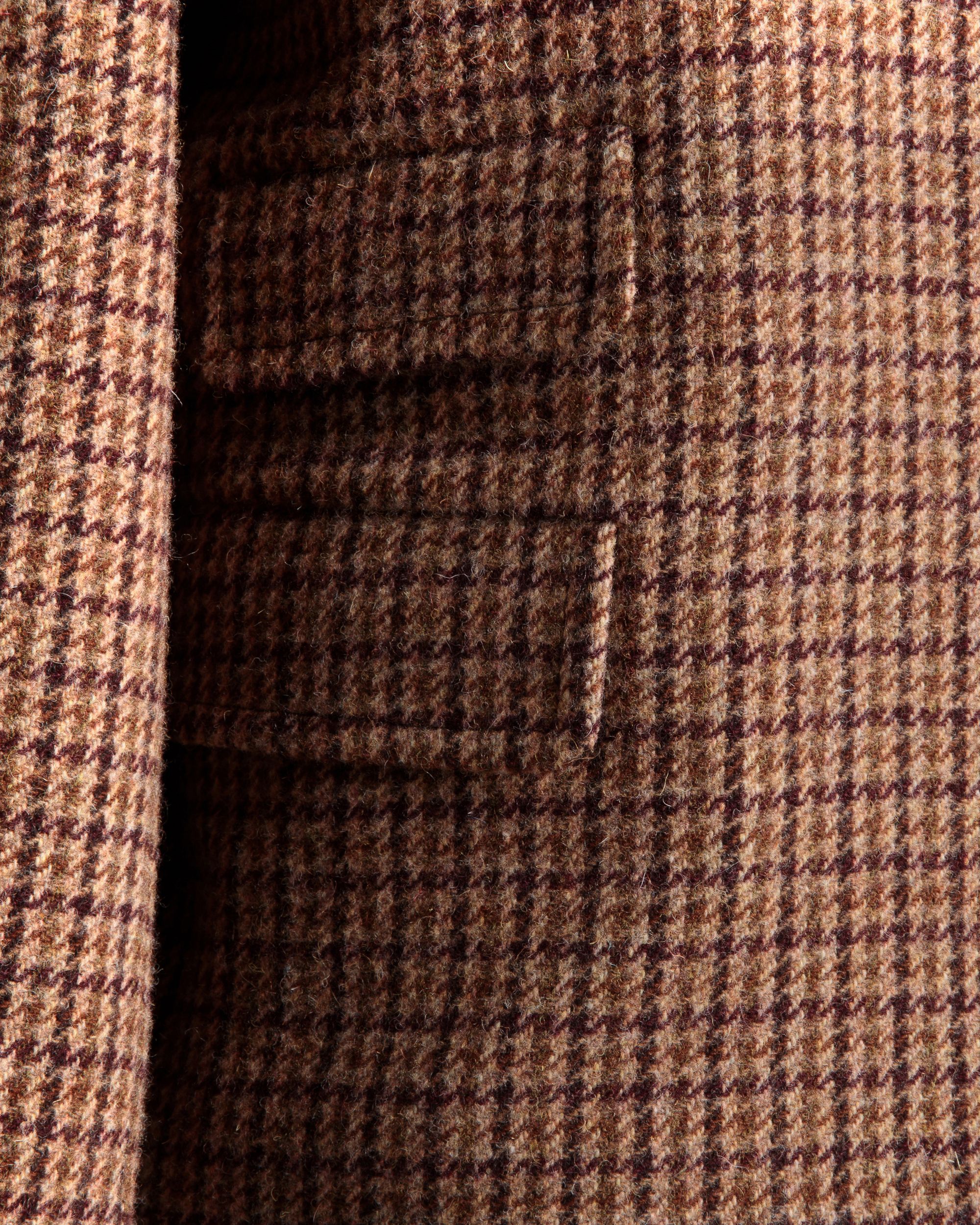 Bally Global - Jacket In Multibrown Check Wool - Brown