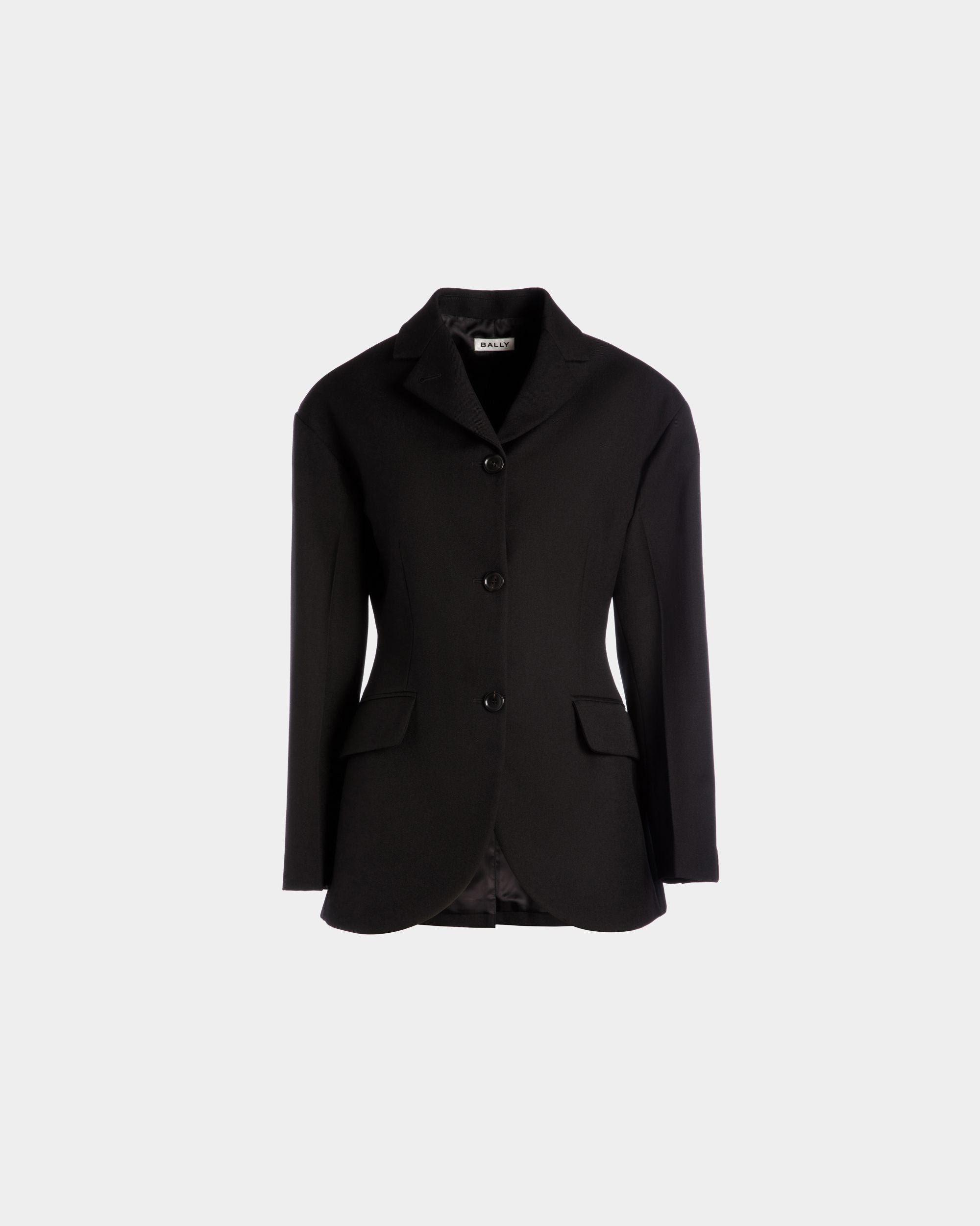Bally Global - Blazer En Laine Noire - Noir