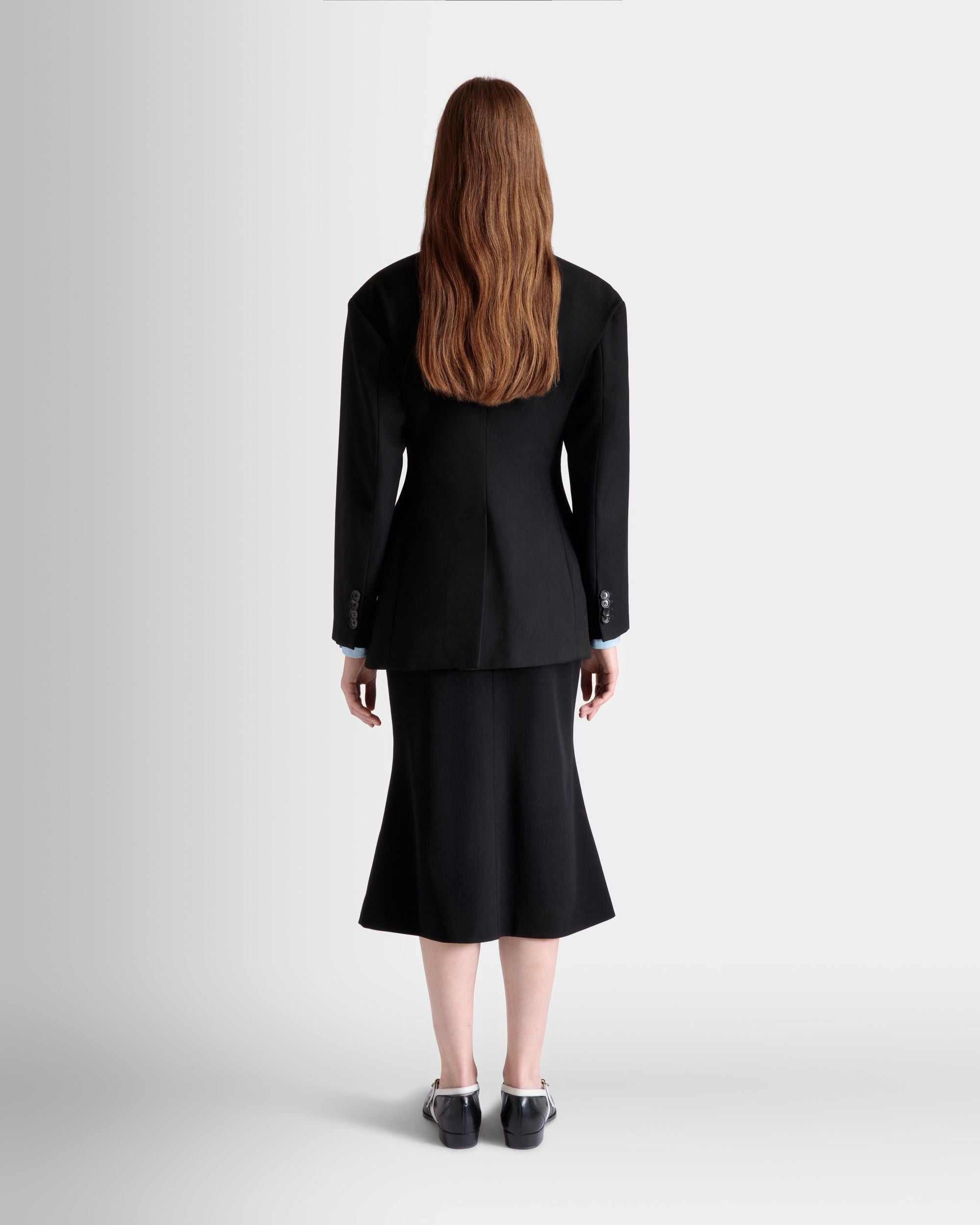 Bally Global - Blazer En Laine Noire - Noir