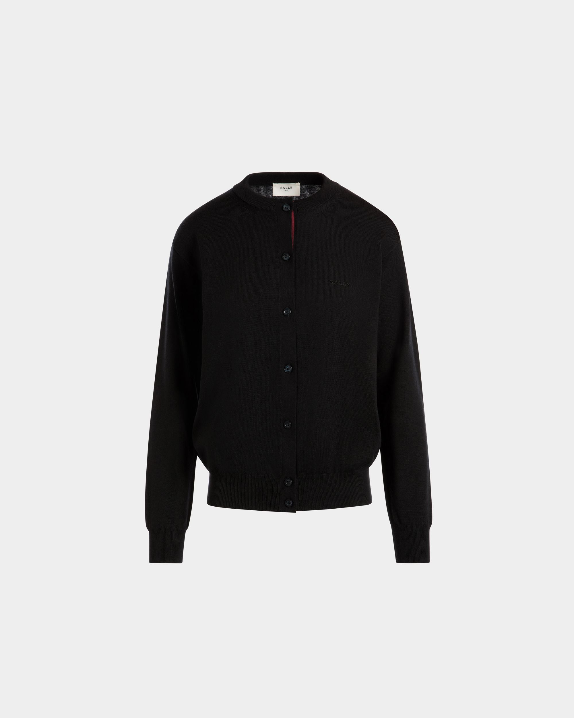 Bally Global - Cardigan In Black Wool - Black