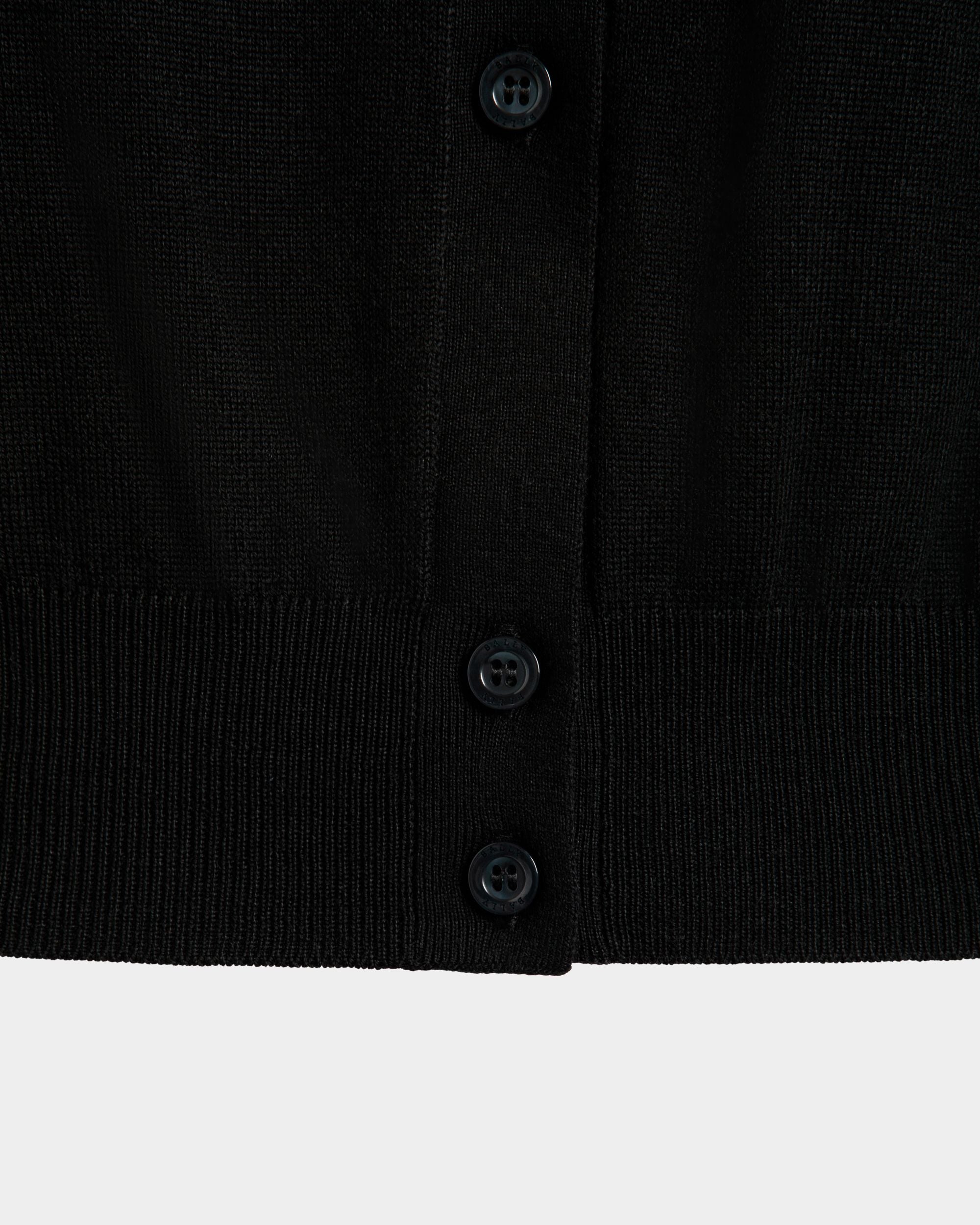 Bally Global - Cardigan In Black Wool - Black