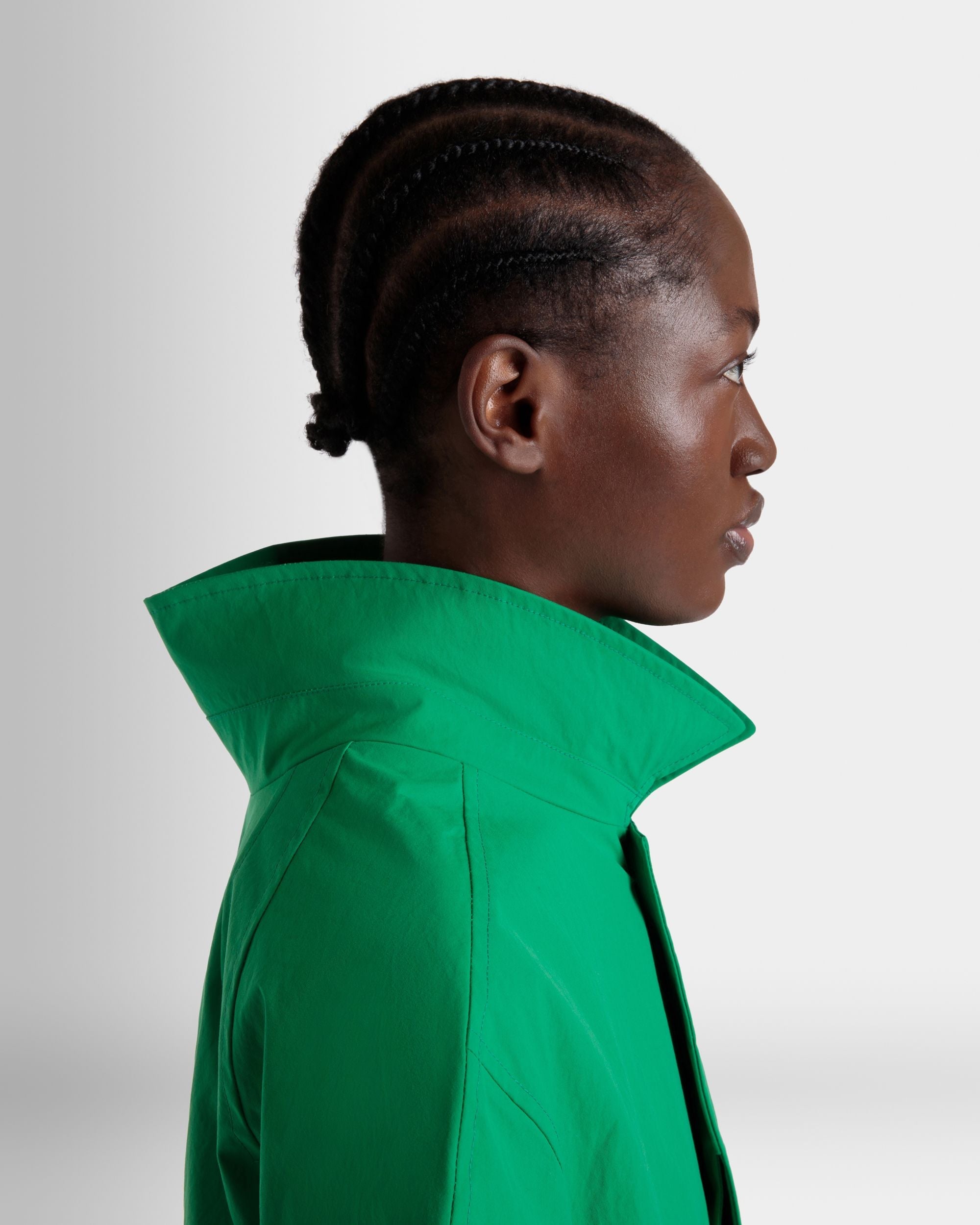 Bally Global - Coat in Emerald Green Polyester - Green