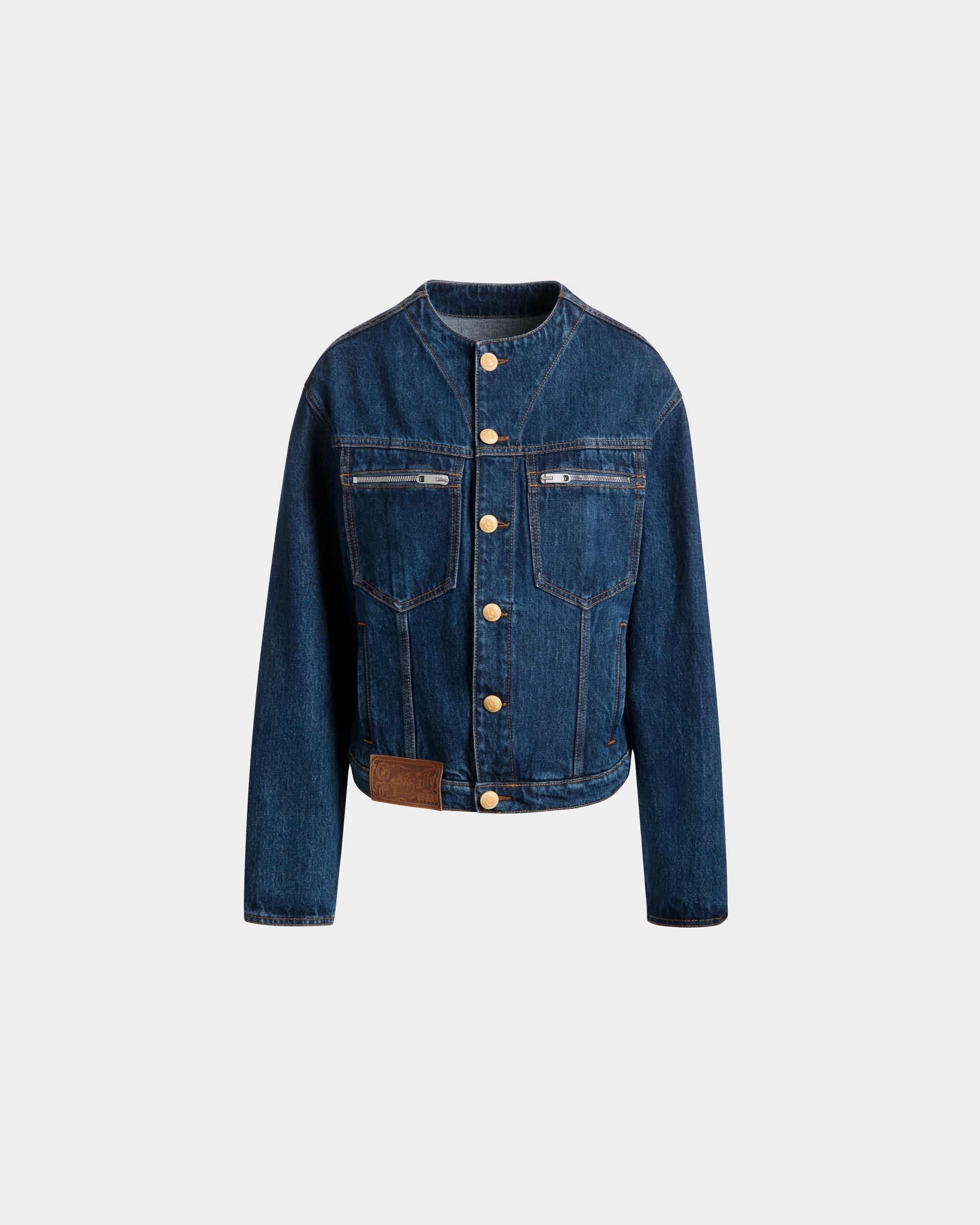 Bally Global - Denim Jacket in Navy Blue Cotton - Blue