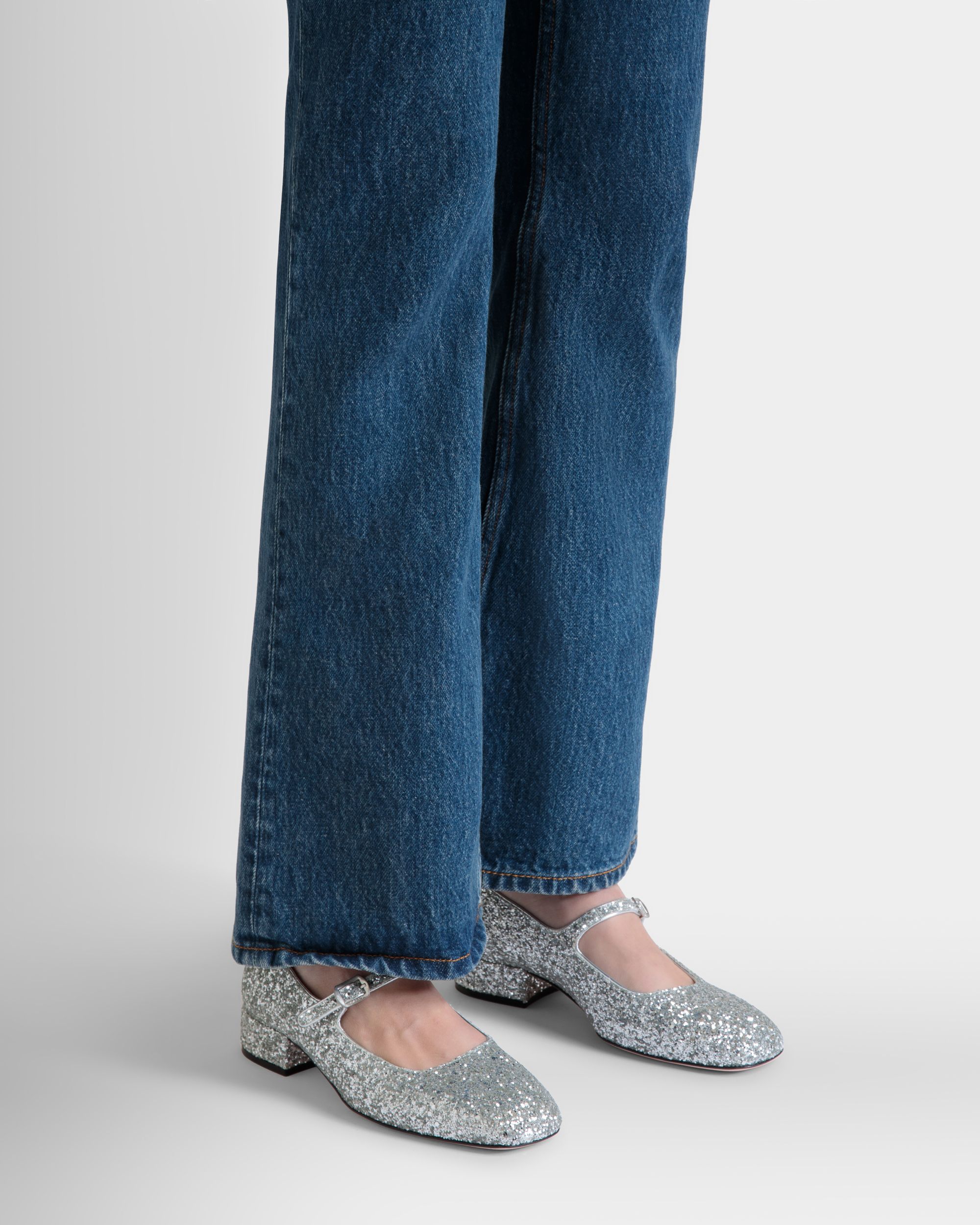 Bally Global - Zapato De Salón Ballyrina De Tela Plateada - Gris