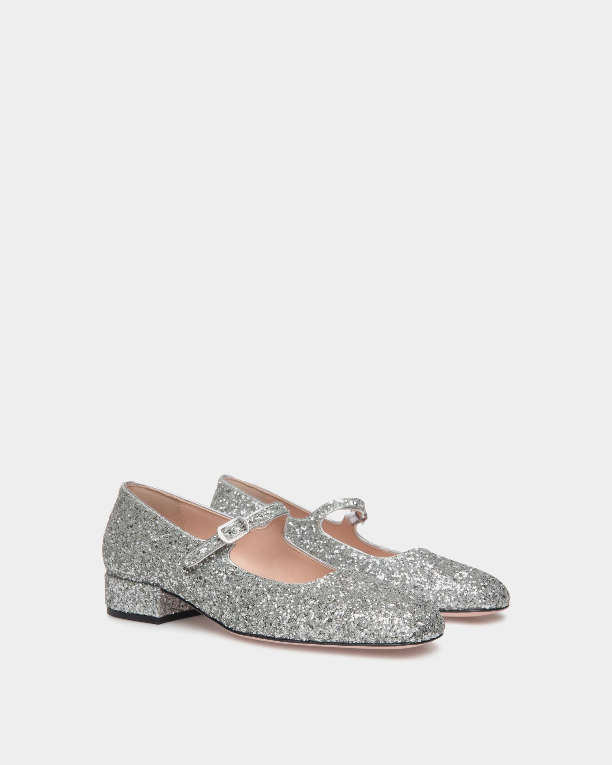 Bally Global - Zapato De Salón Ballyrina De Tela Plateada - Gris