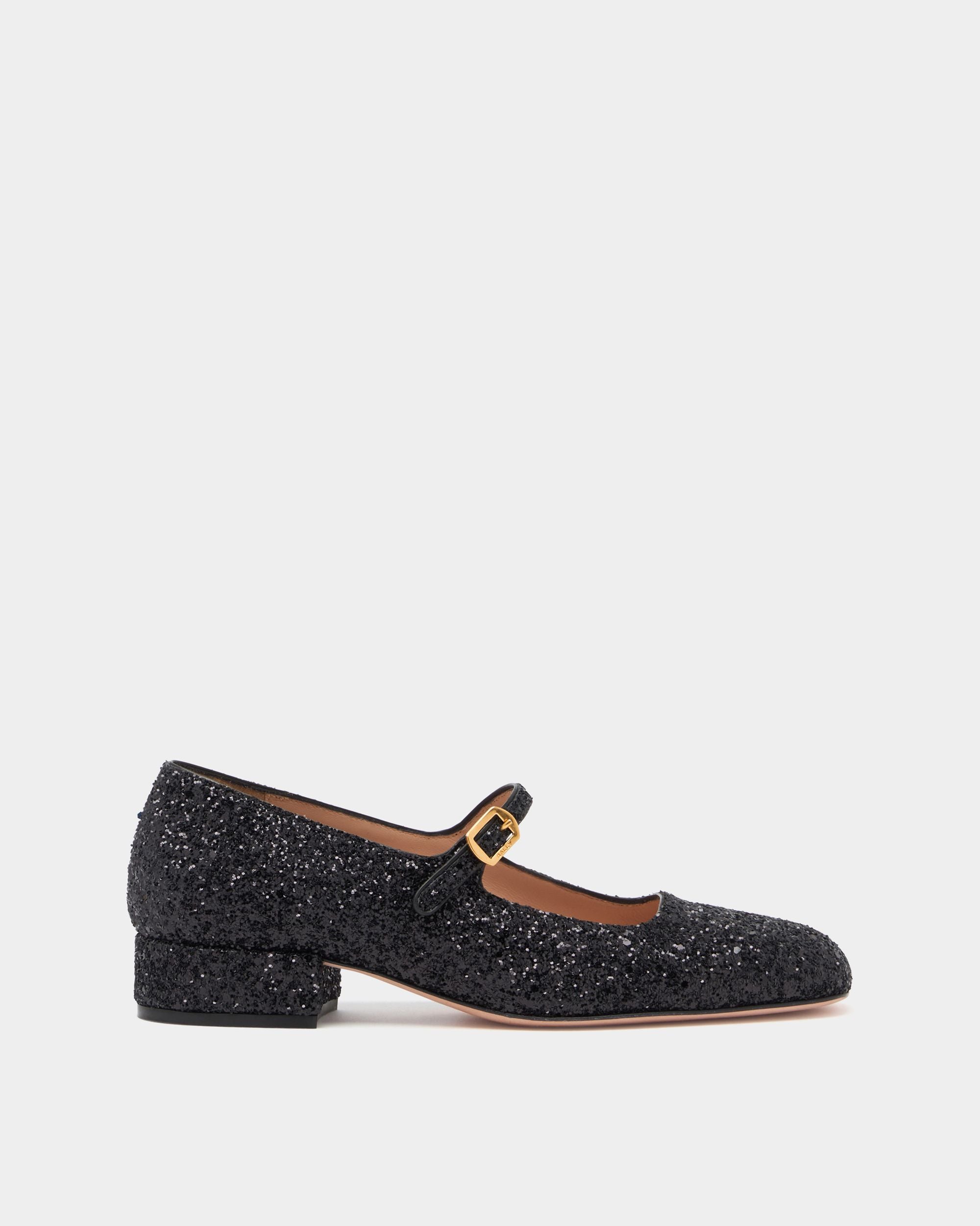 Bally Global - Escarpin Ballyrina À Paillettes Noires - Noir