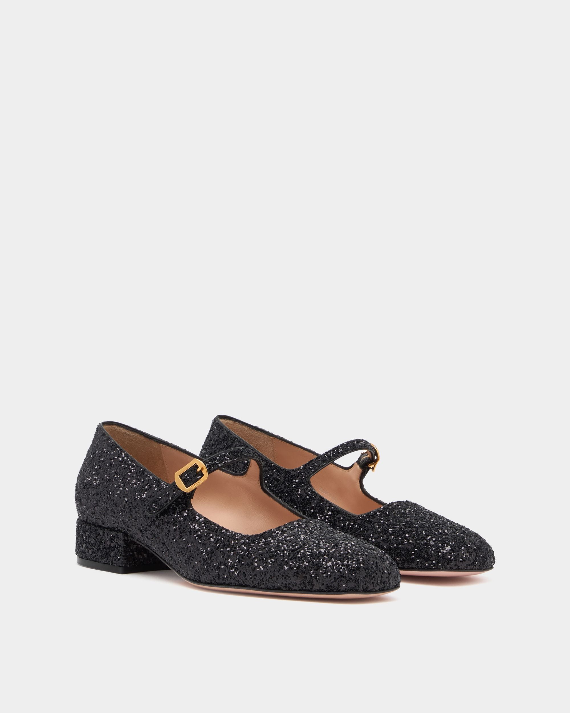 Bally Global - Escarpin Ballyrina À Paillettes Noires - Noir