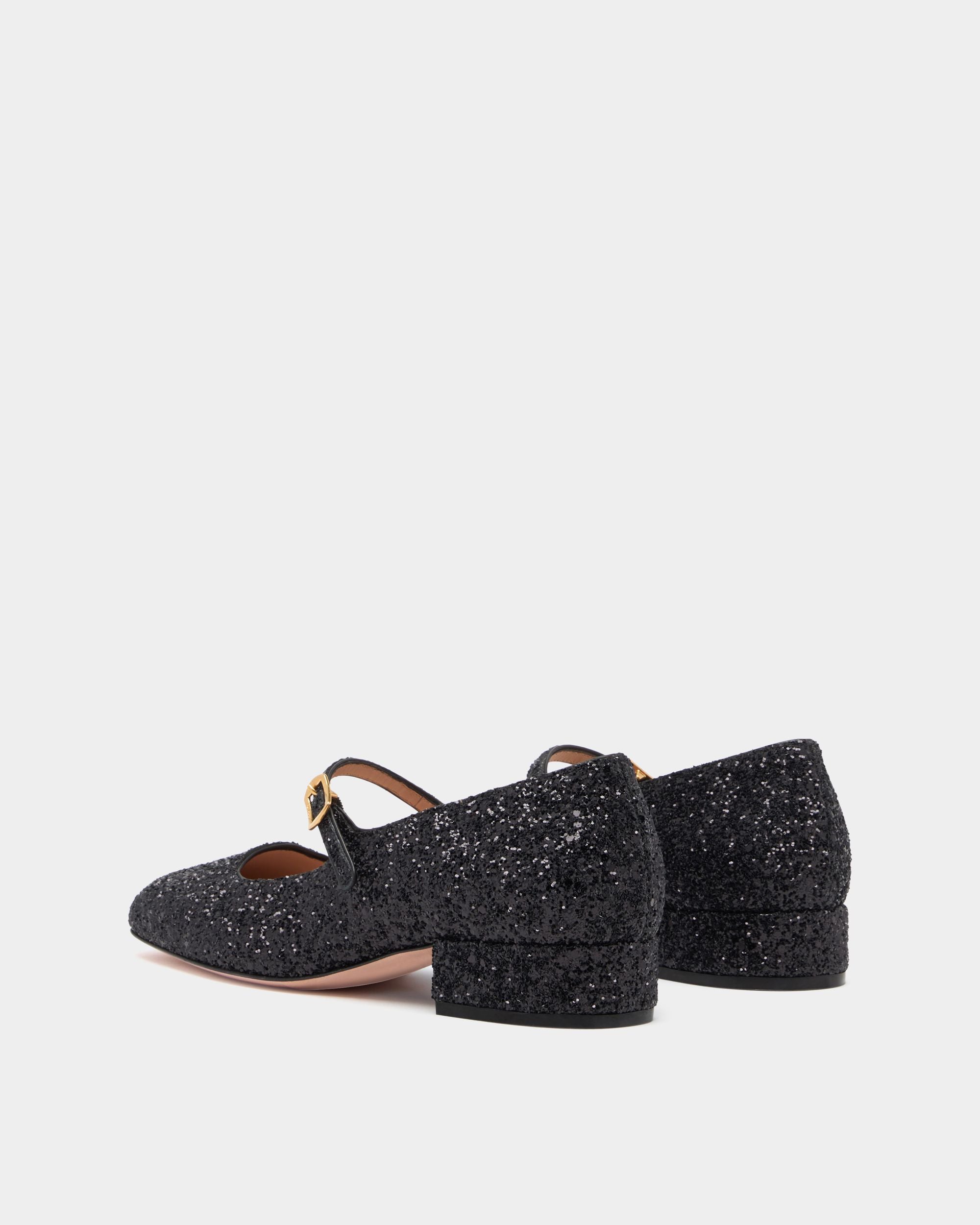 Bally Global - Escarpin Ballyrina À Paillettes Noires - Noir