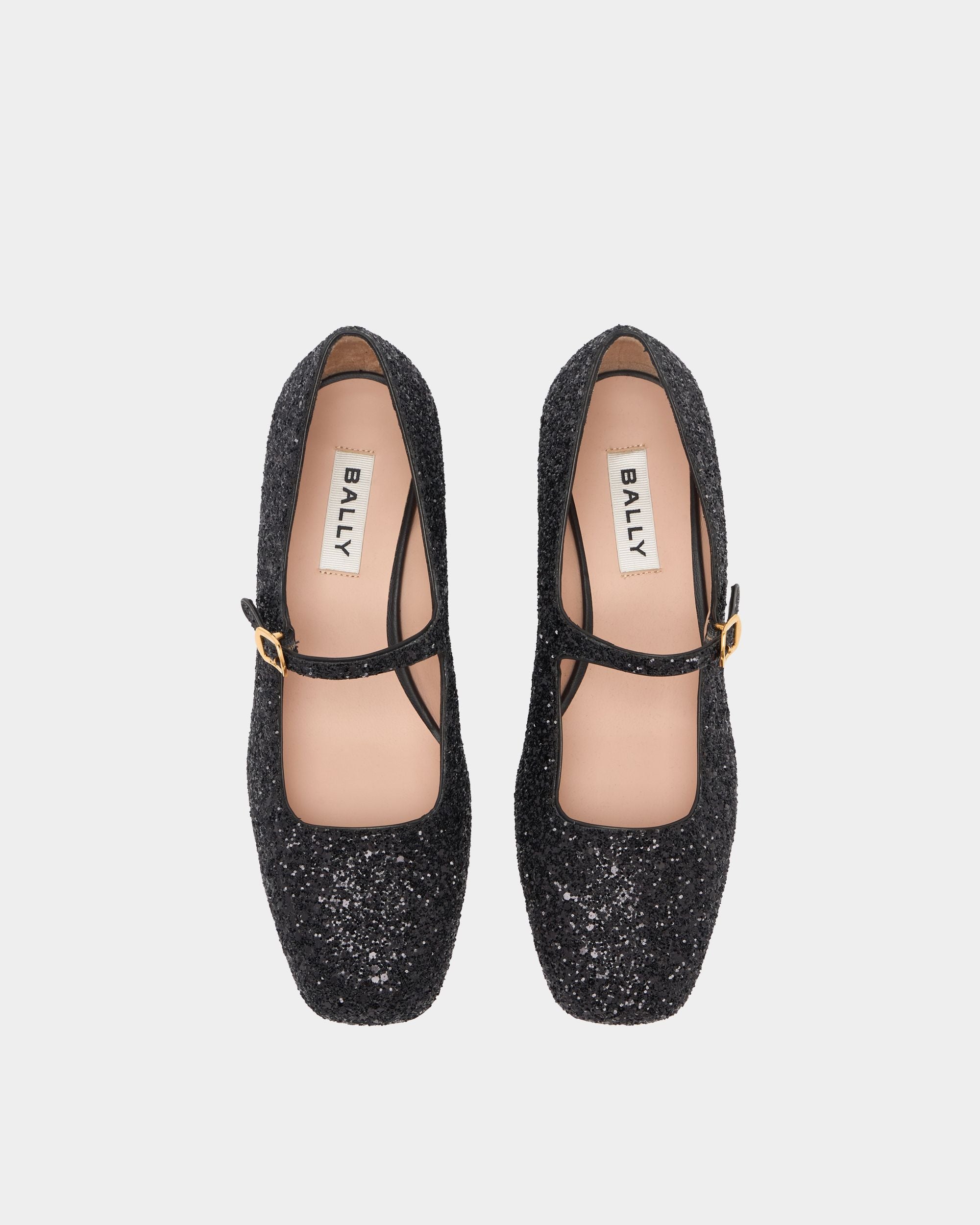 Bally Global - Escarpin Ballyrina À Paillettes Noires - Noir