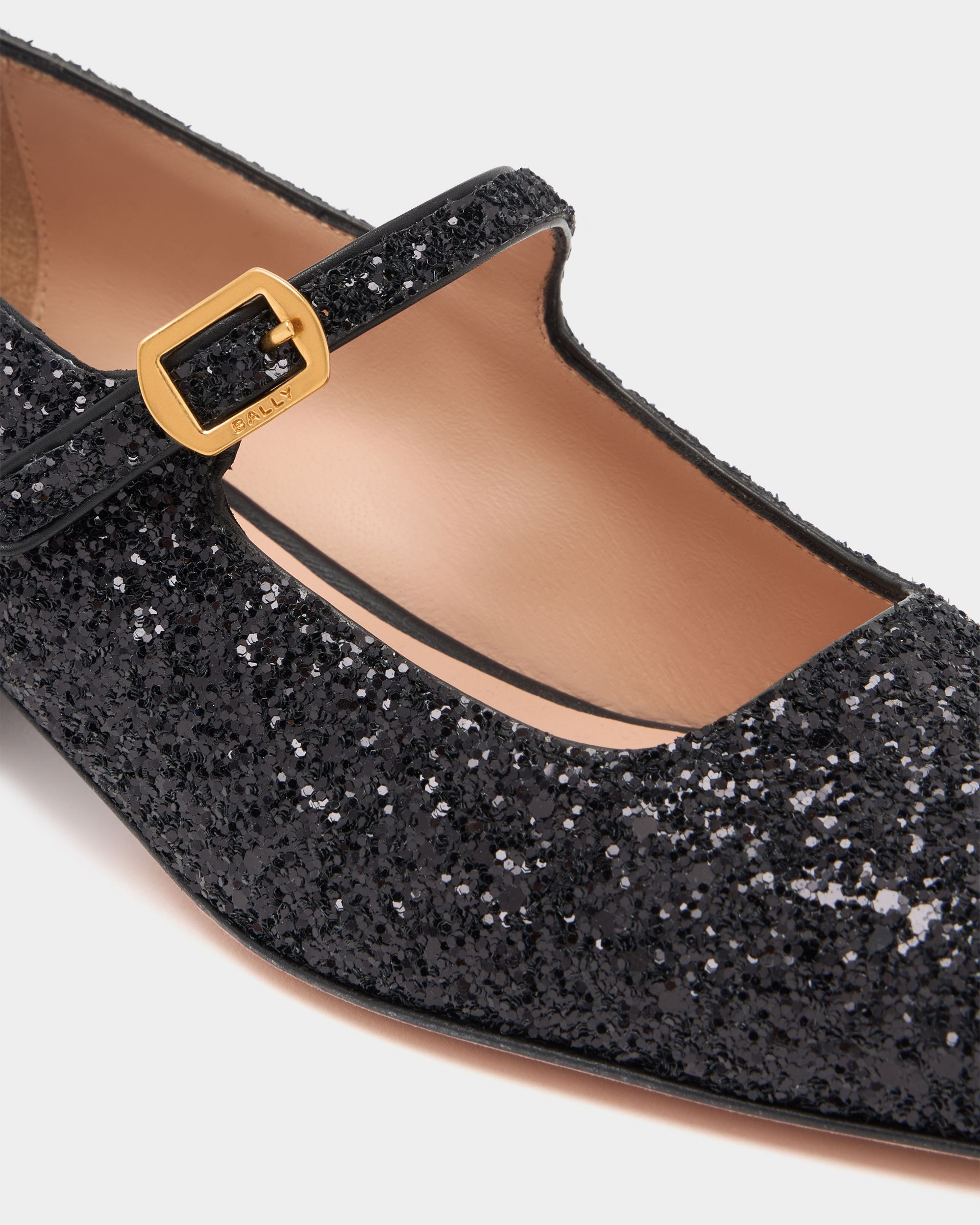 Bally Global - Escarpin Ballyrina À Paillettes Noires - Noir