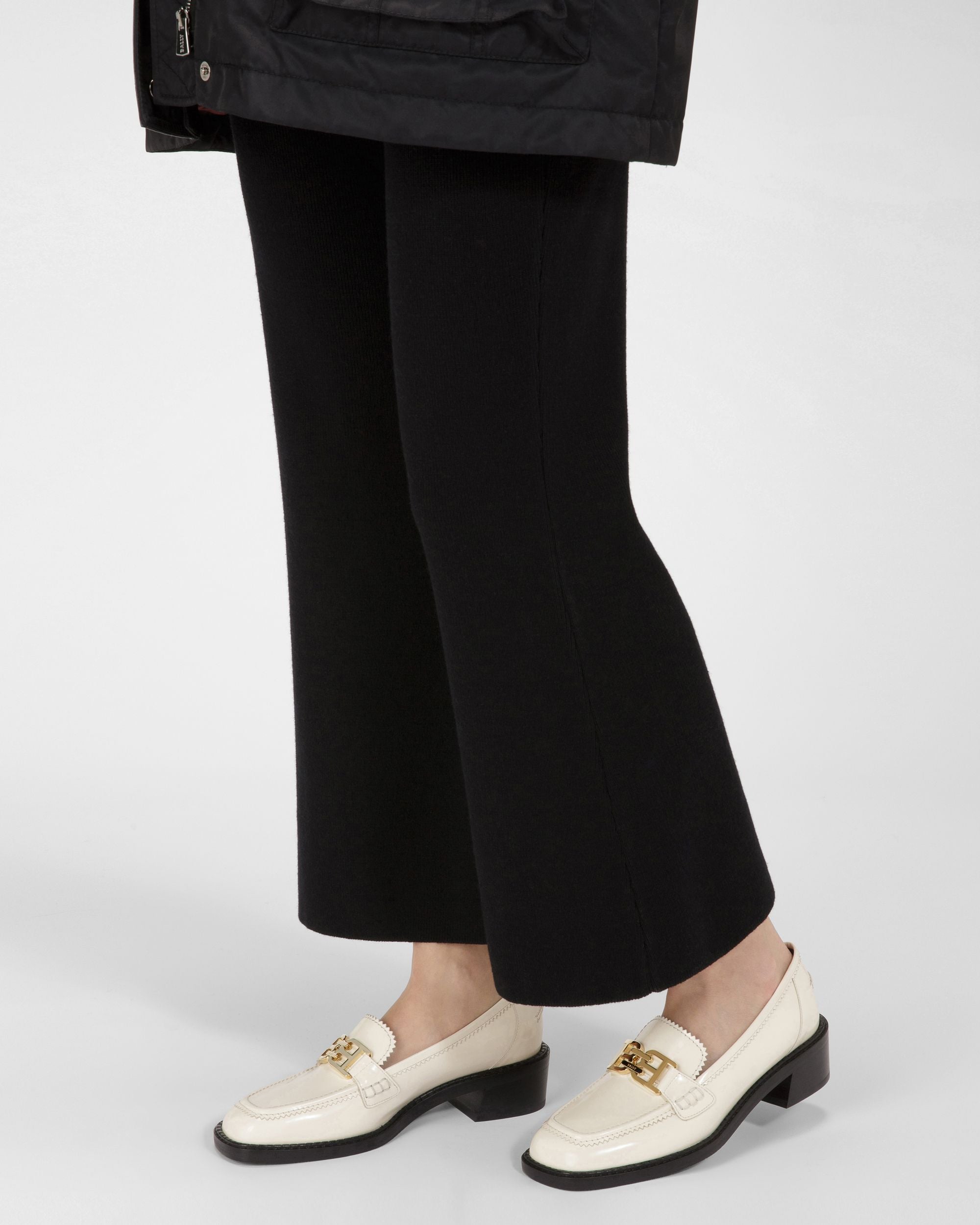 Bally Global - Ellyane Leather Mocassins In Bone - White